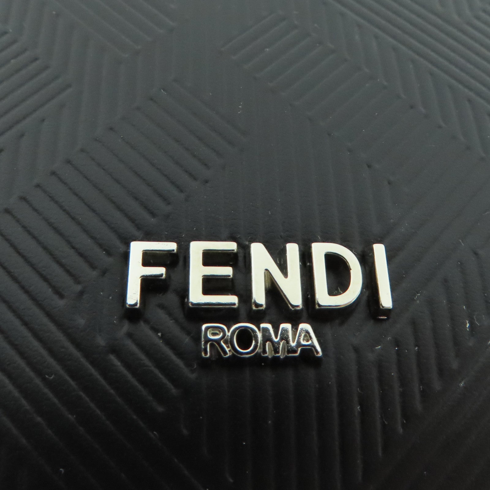 FENDI SHW Shadow Card Holder 7M0349 AJF4 F19KP Calfskin Leather Black