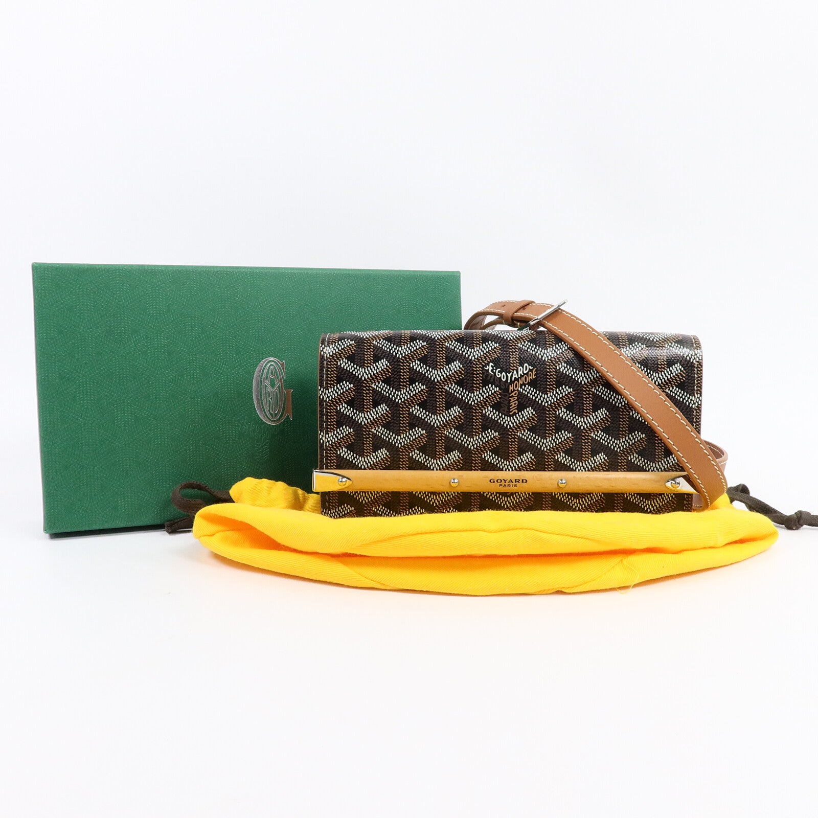 GOYARD 塗層帆布Monte-Carlo PM Clutch肩背袋