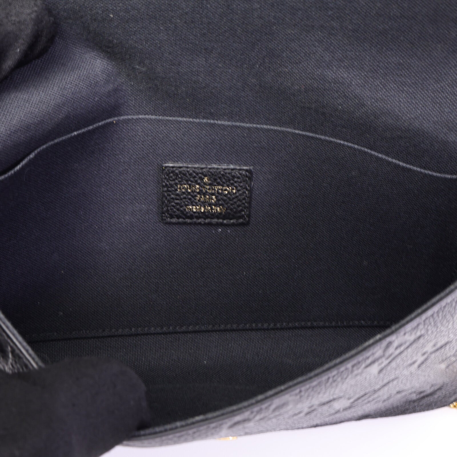 LOUIS VUITTON Monogram Empreinte Felicie Pochette 金扣鏈帶肩背袋