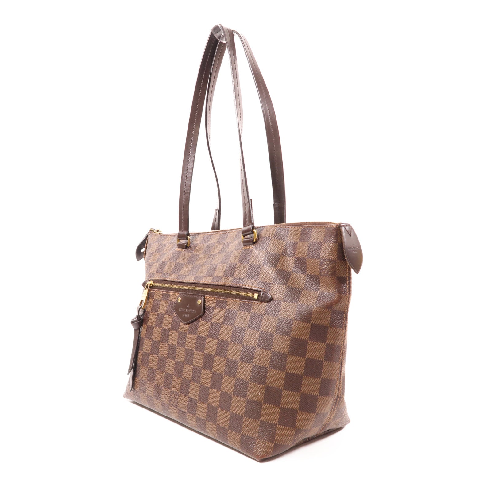 LOUIS VUITTON Damier Iena PM金扣肩背袋