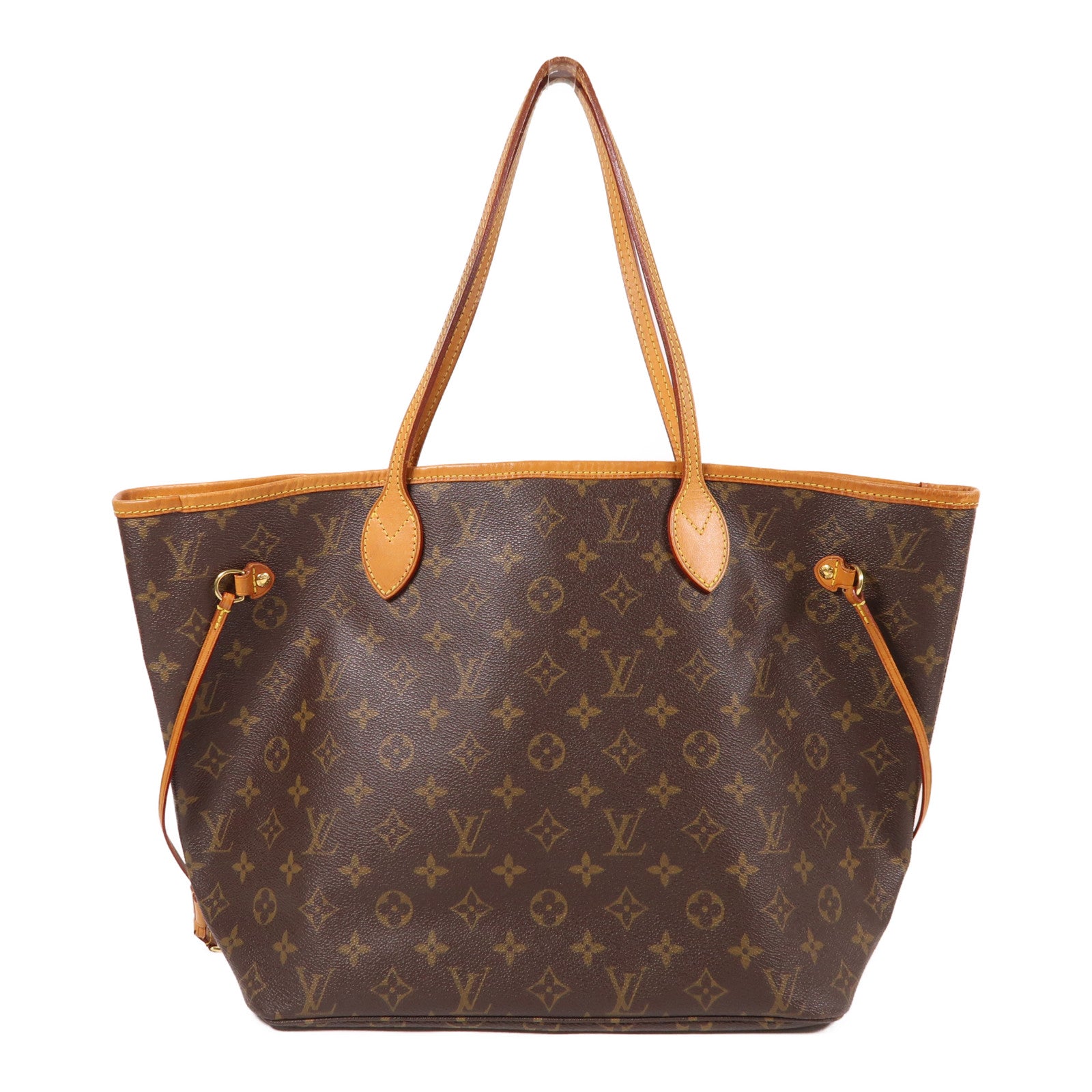 LOUIS VUITTON Monogram Neverfull MM金扣肩背袋