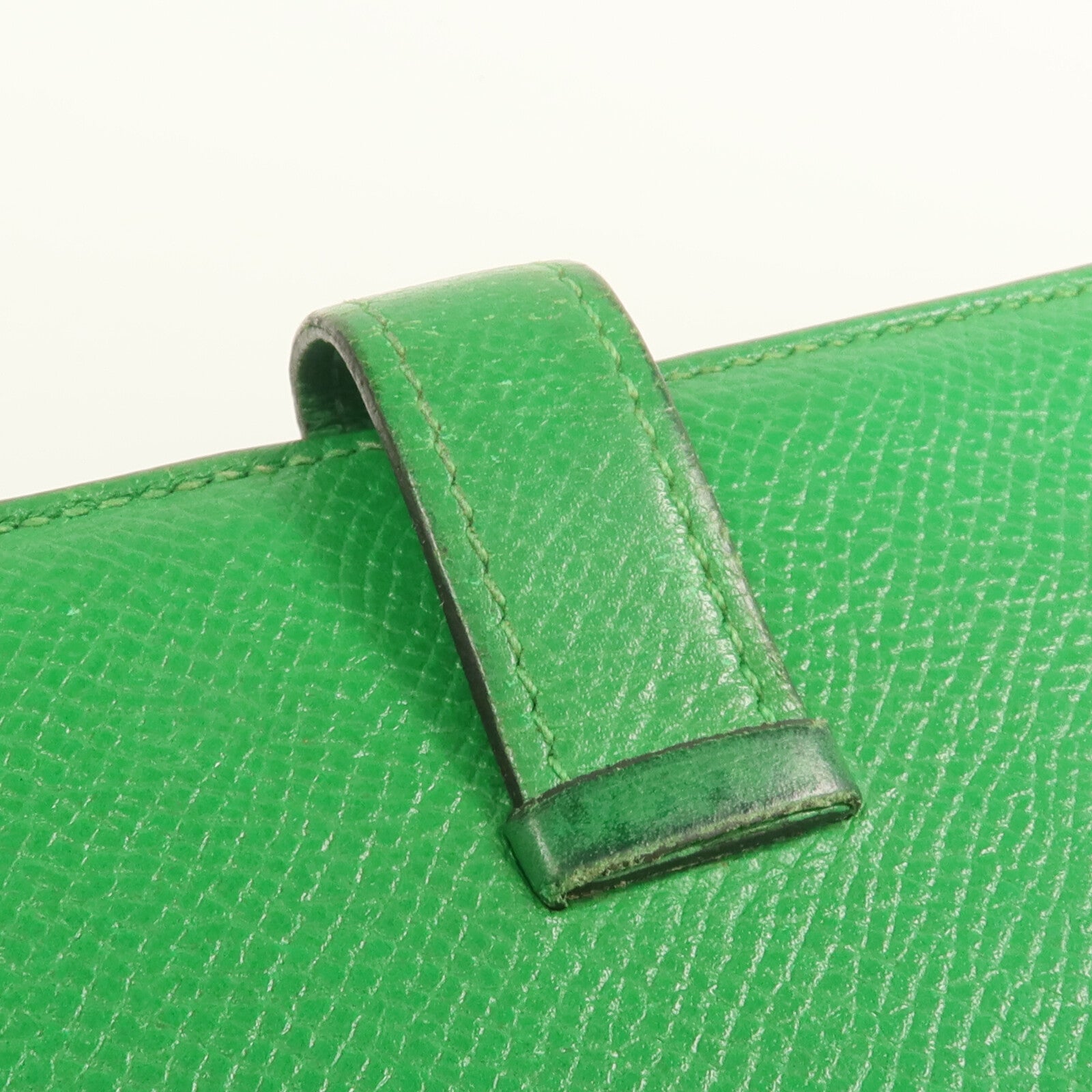 HERMES Epsom皮革Bearn Long Wallet銀扣長錢包Bambou