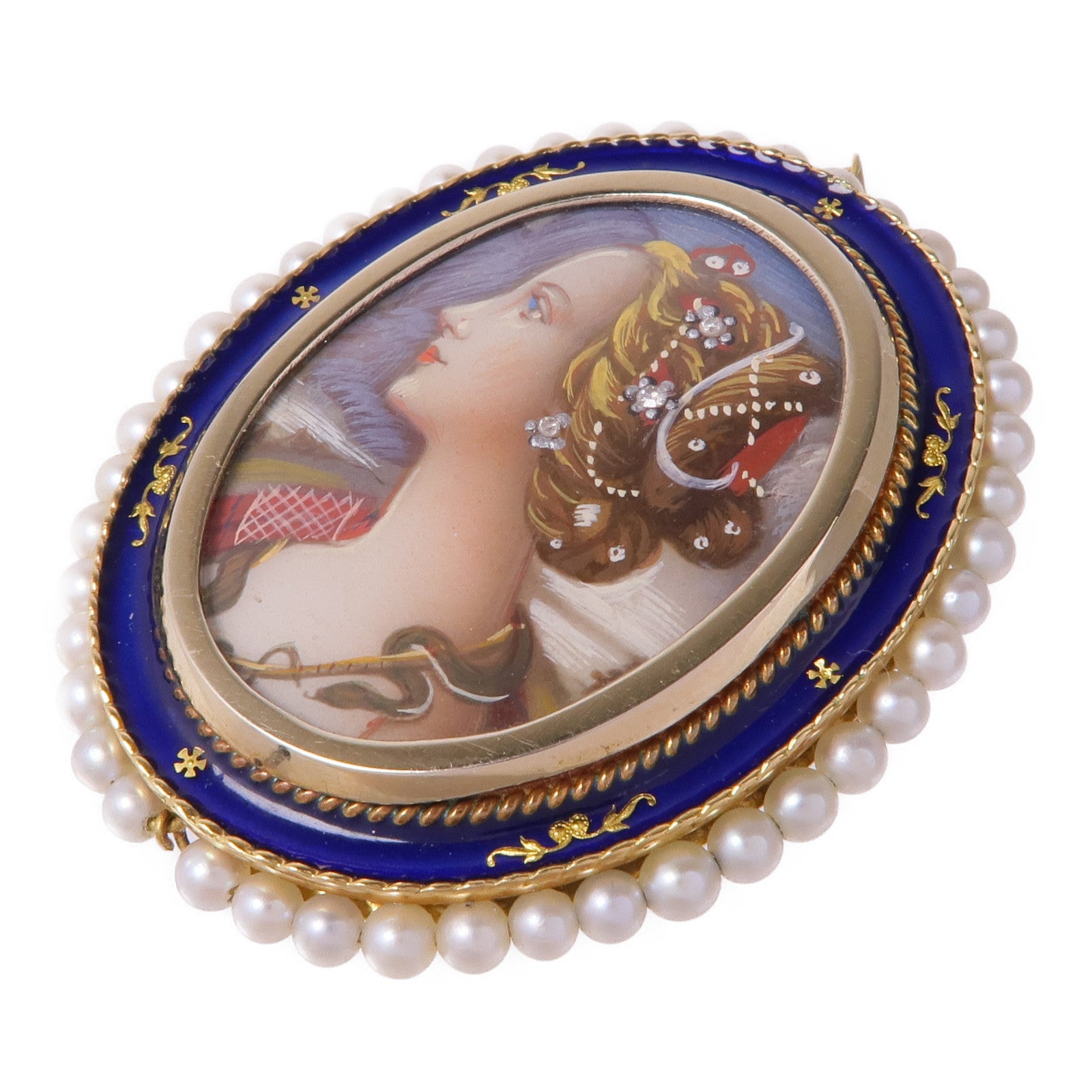 JEWELRY 18K黃金Pearl Brooch胸針