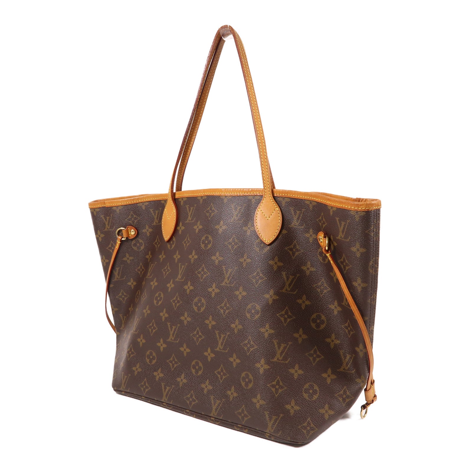 LOUIS VUITTON Monogram Neverfull MM金扣肩背袋