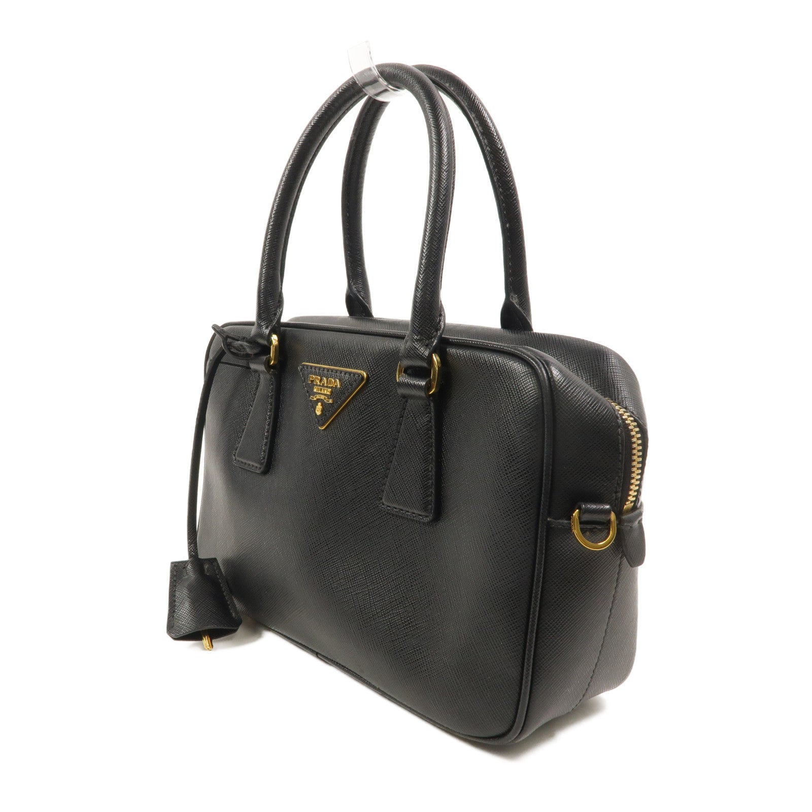 PRADA Saffiano皮革Bauletto手挽肩背兩用袋