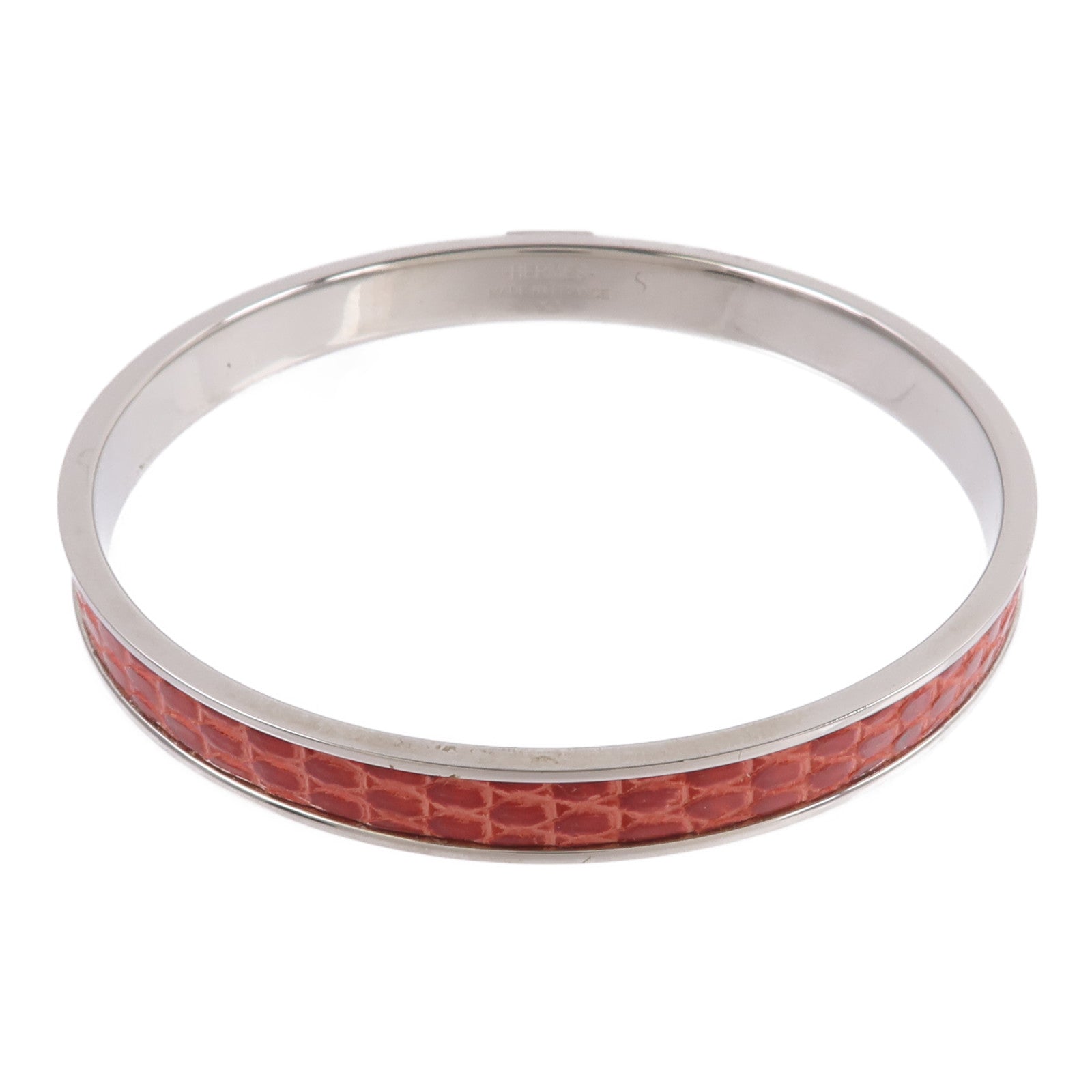HERMES 蜥蝪皮革/金屬Kawaii 07 Bracelet手鐲