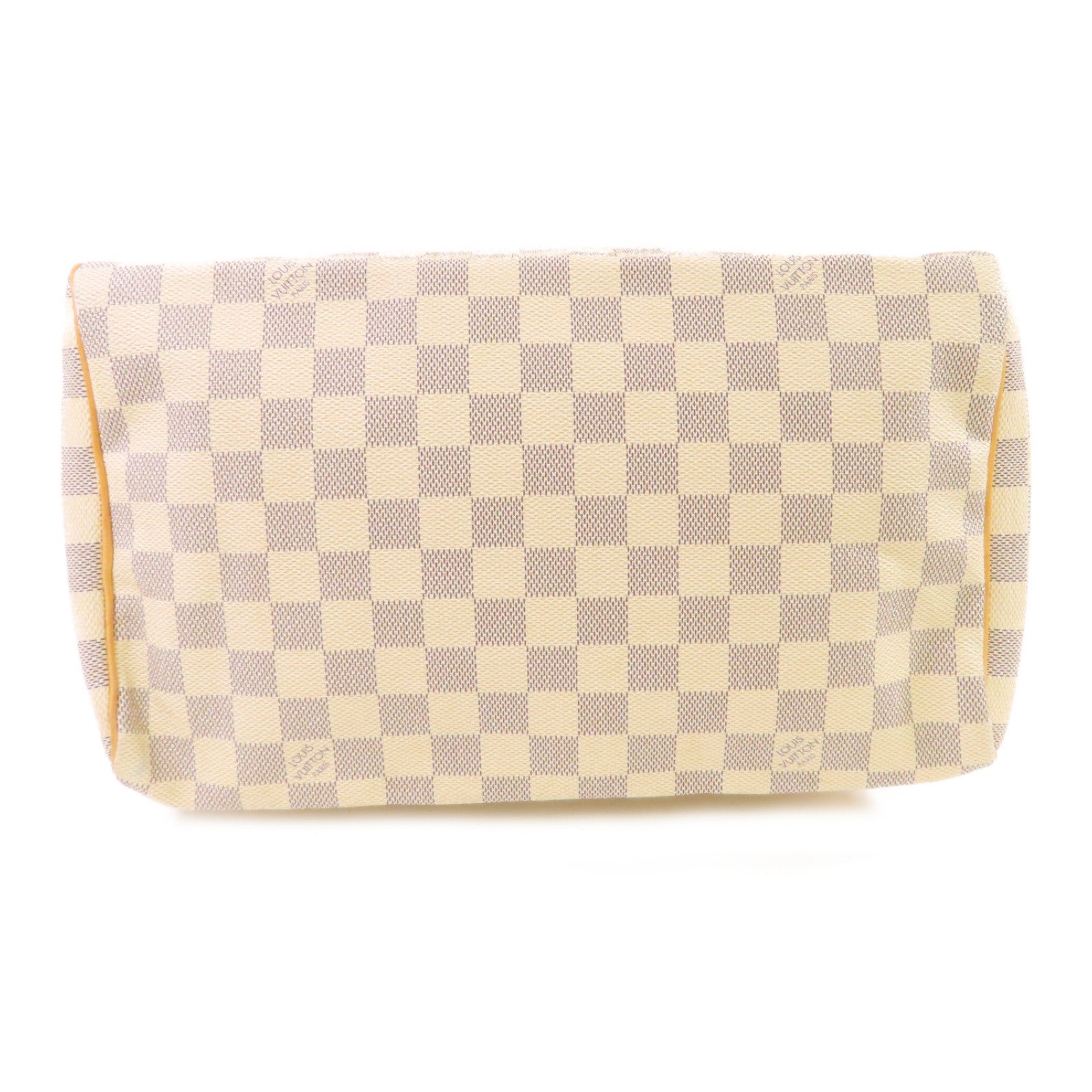 LOUIS VUITTON Damier Azur Speedy 30 Hand Bag金扣手挽袋米白色