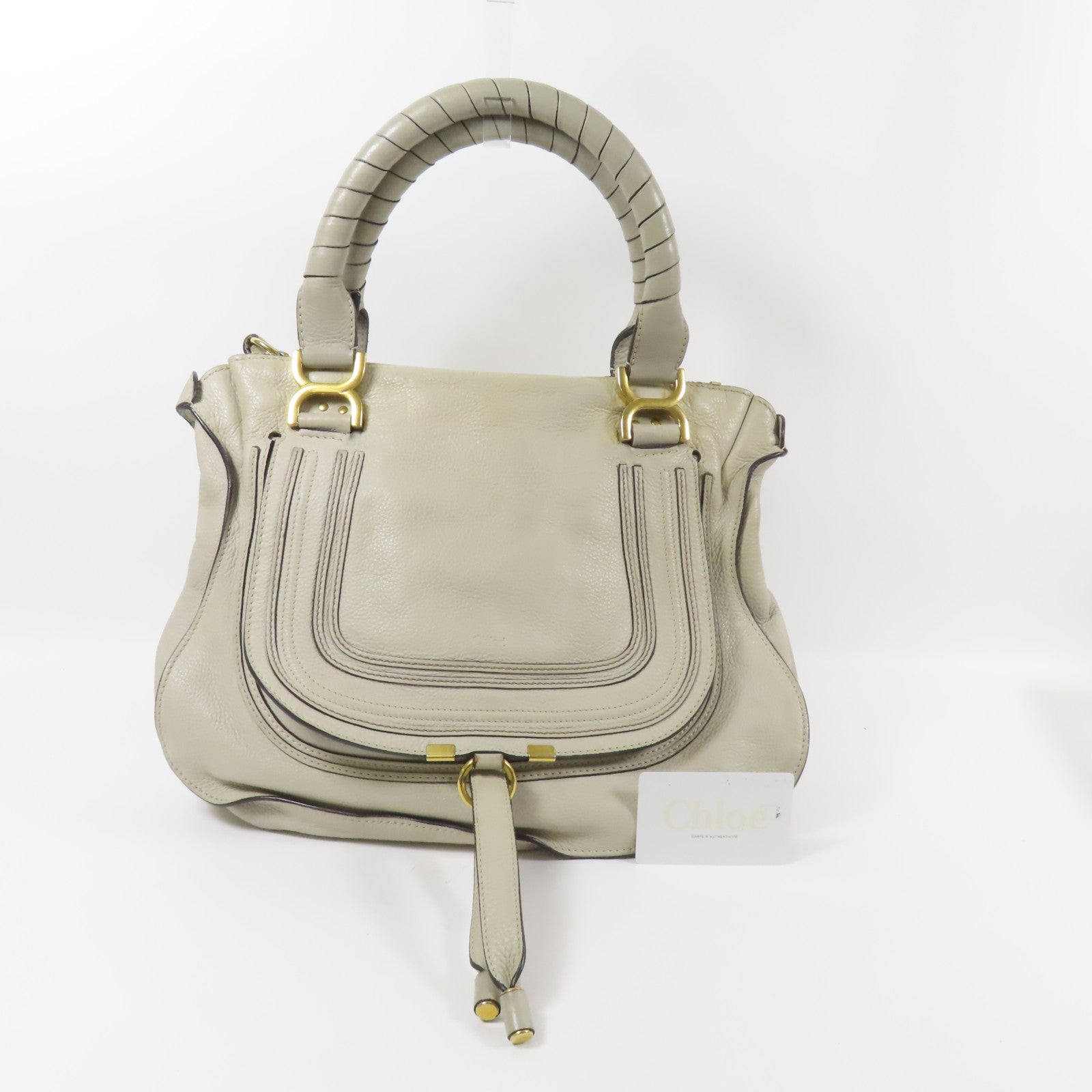 Chloe 牛皮皮革Marcie金扣肩背袋