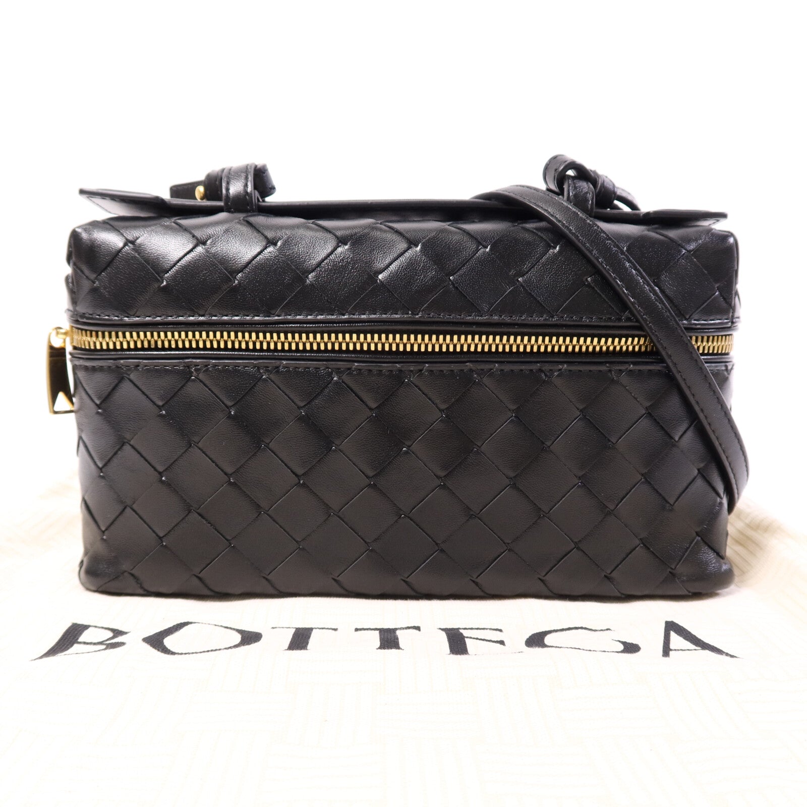 BOTTEGA VENETA 牛皮皮革Bang Bang Vanity Case金扣手挽肩背兩用袋