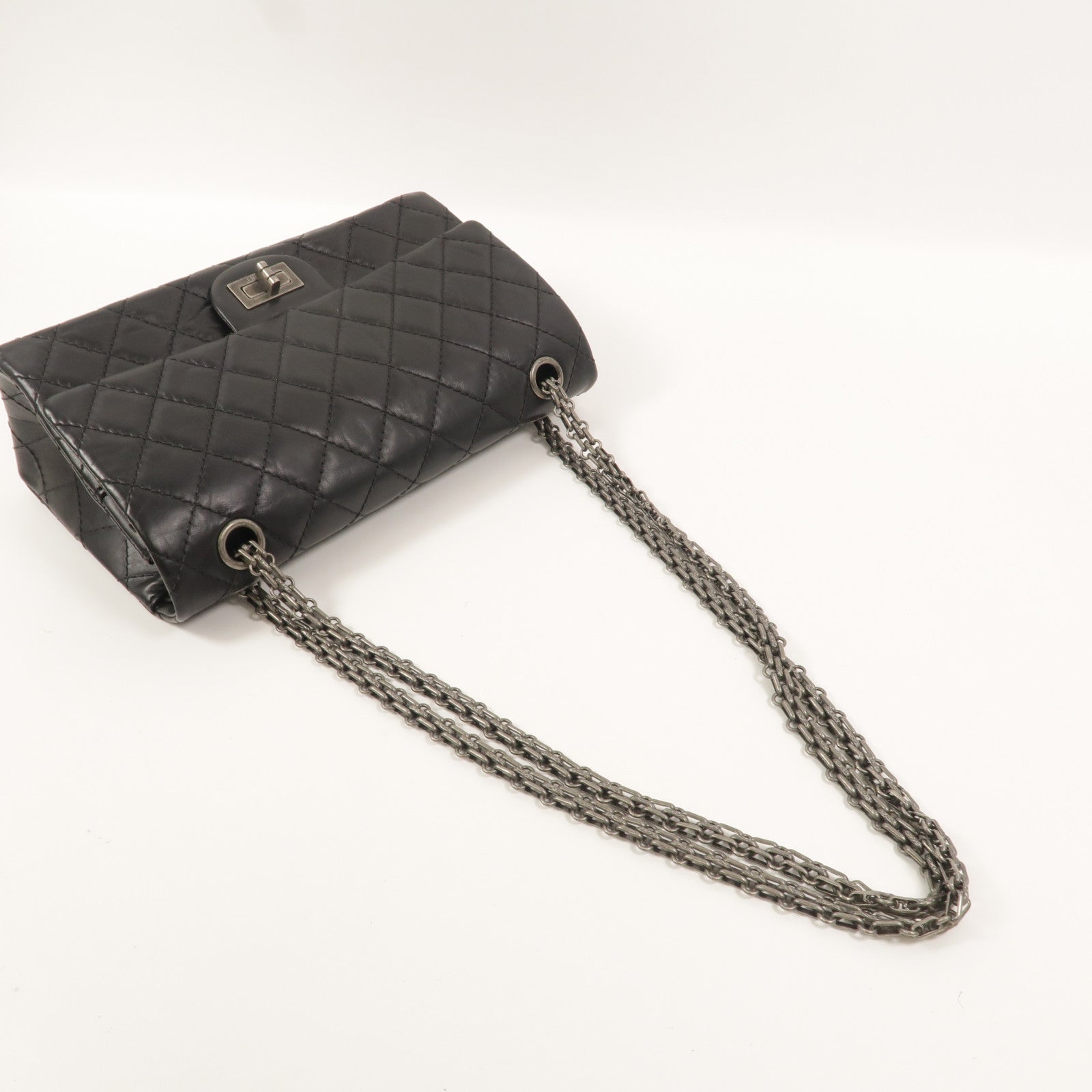 CHANEL 牛皮皮革2.55 Small鏈帶肩背袋