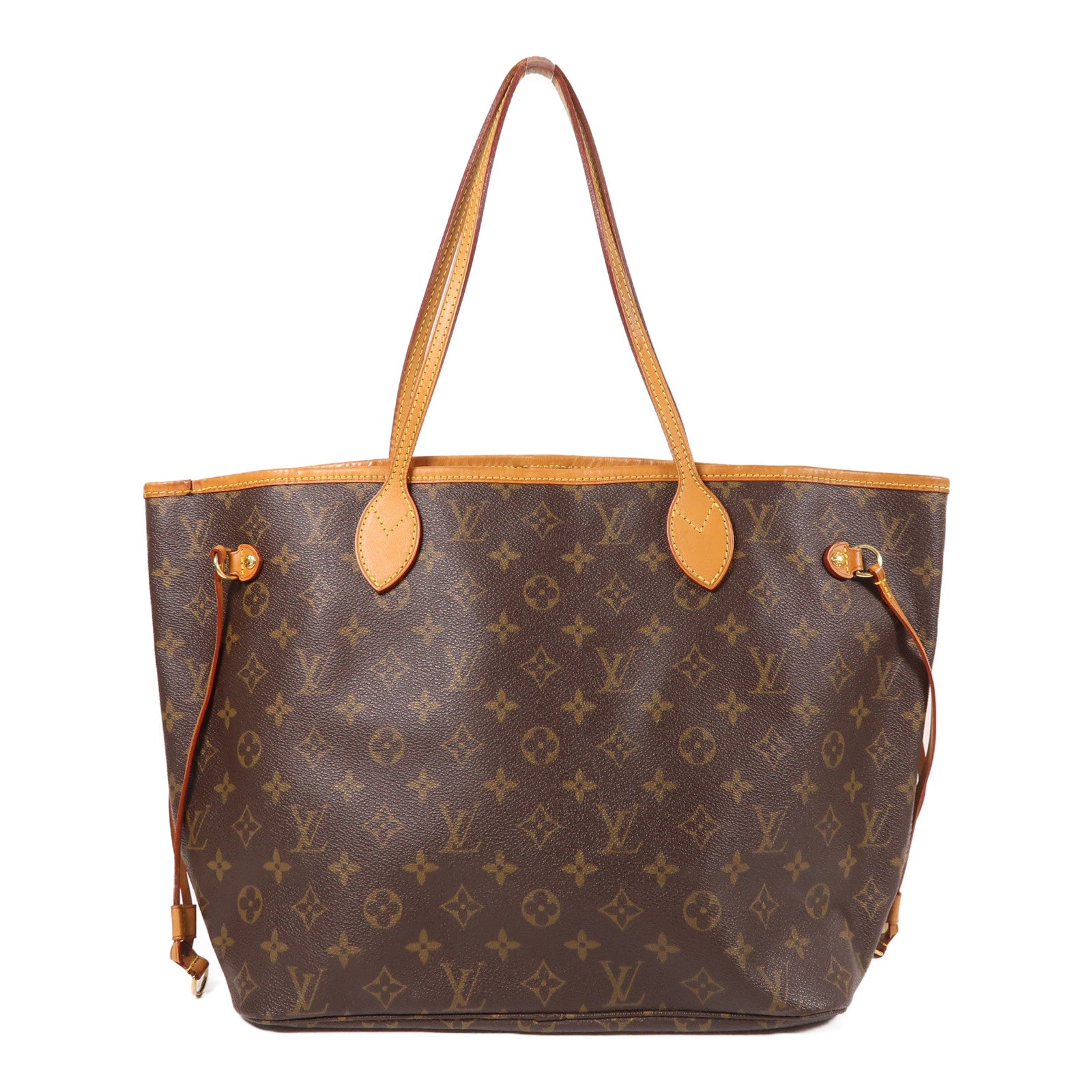 LOUIS VUITTON Monogram Neverfull MM金扣肩背袋