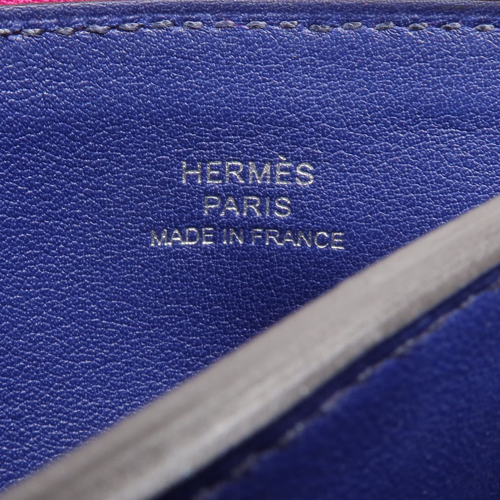 HERMES Evercolor皮革Atout 14 PM Mini Pouch手拿包Rose Purple