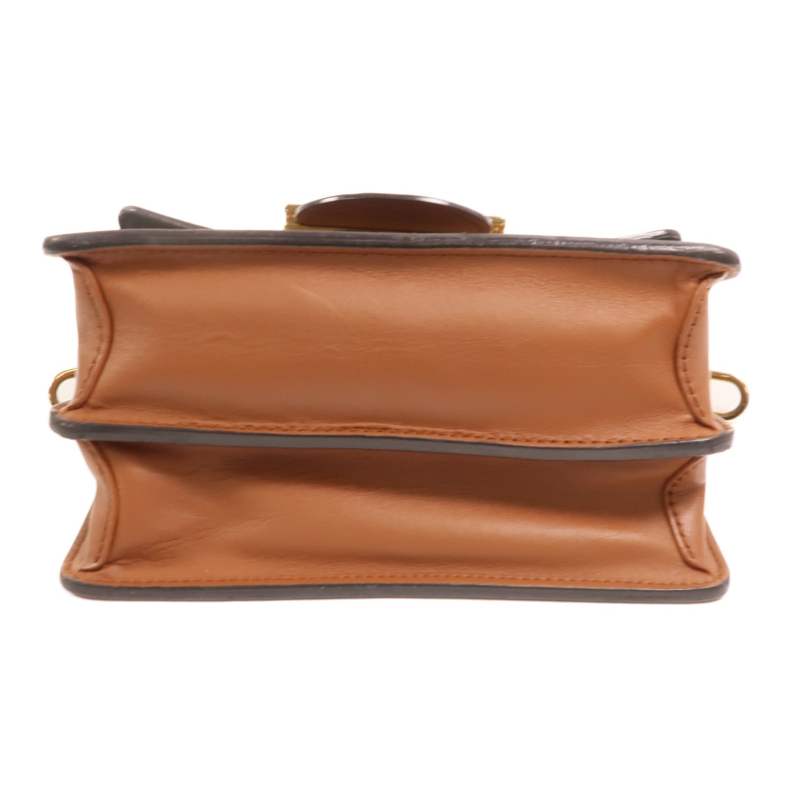 LOUIS VUITTON Monogram Reverse Mini Dauphine金扣肩背袋