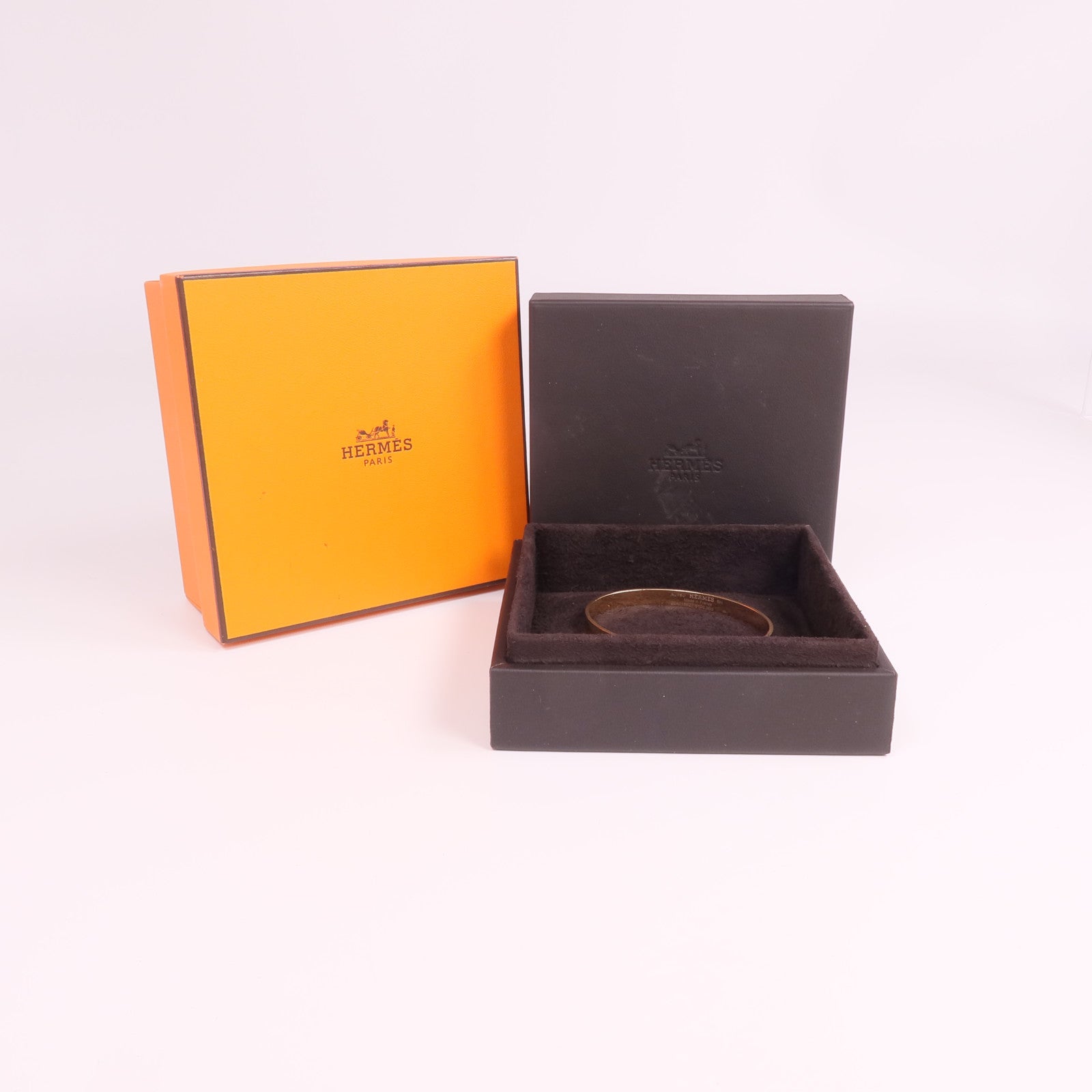 HERMES 18K玫瑰金Kelly Bracelet Small Model鑽石手鐲