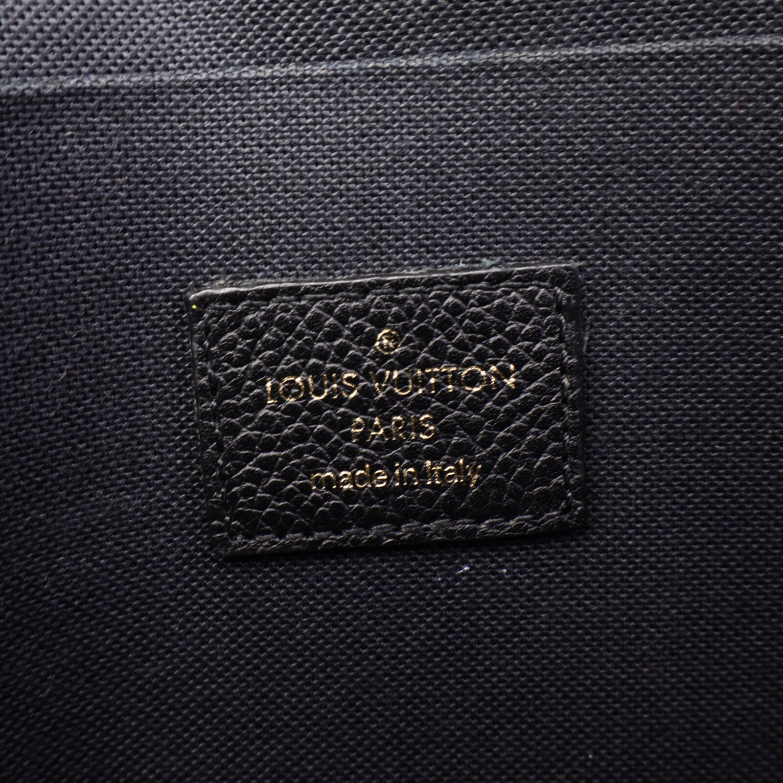 LOUIS VUITTON Monogram Empreinte Felicie Pochette 金扣鏈帶肩背袋