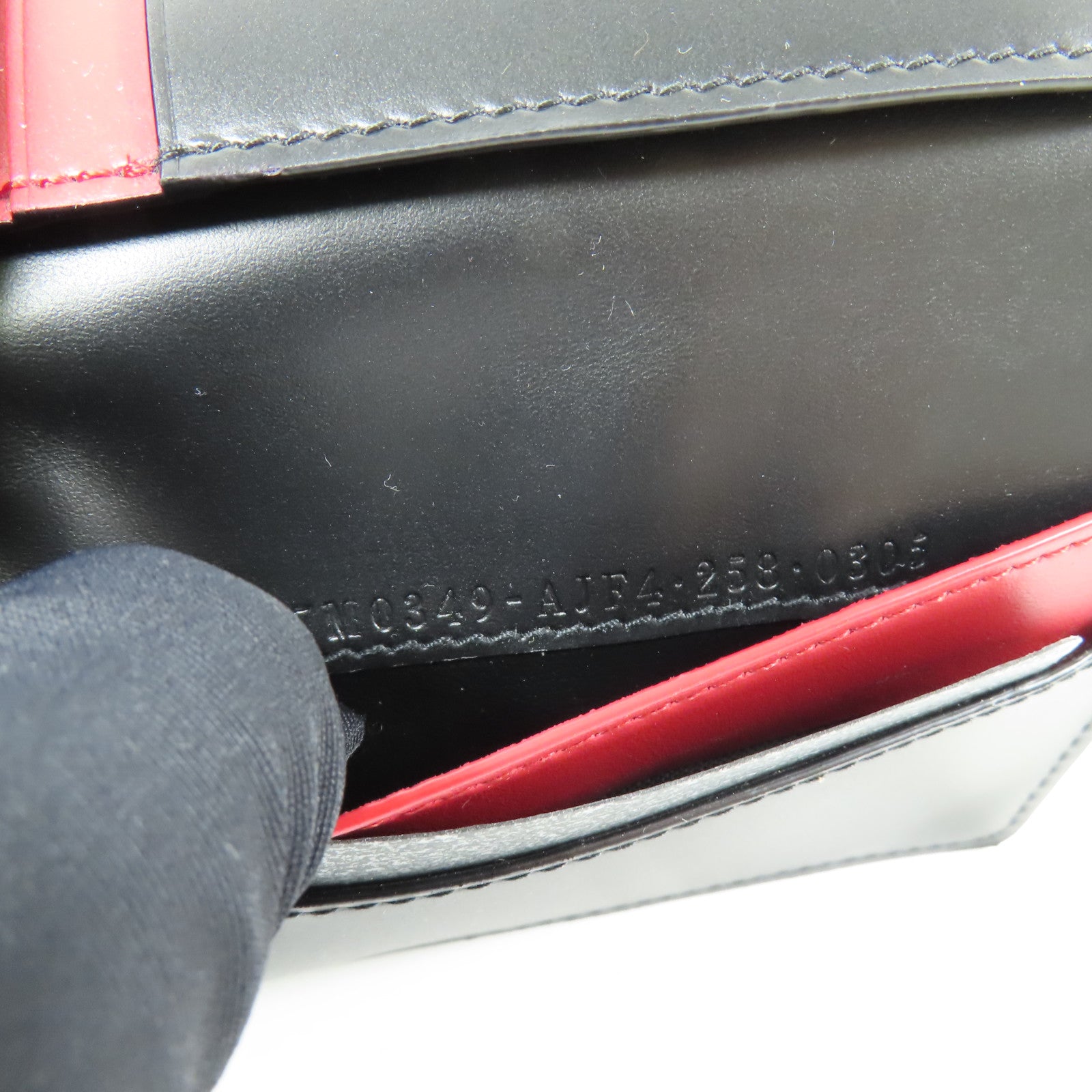 FENDI SHW Shadow Card Holder 7M0349 AJF4 F19KP Calfskin Leather Black