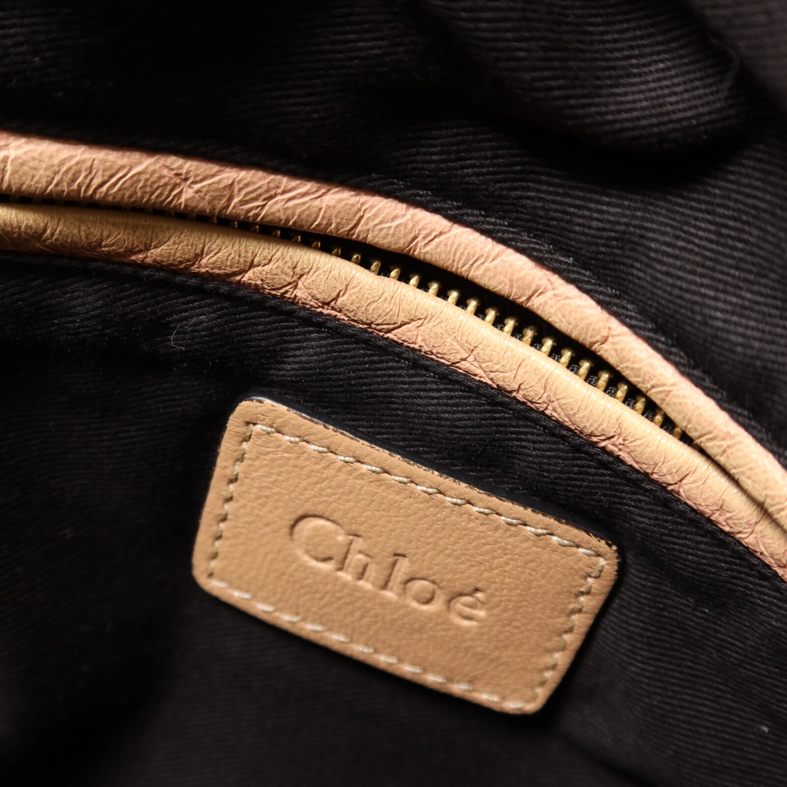 Chloe 牛皮皮革2 Way Shoulder金扣手挽肩背兩用袋