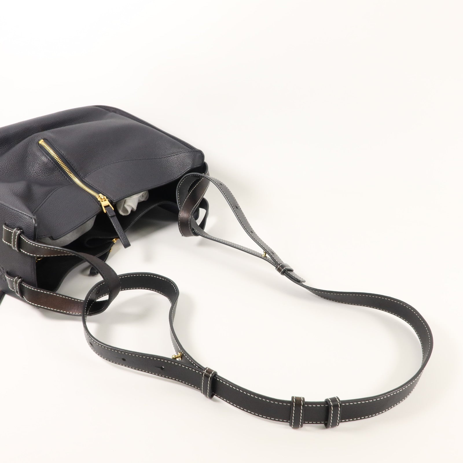 LOEWE 牛皮皮革Hammock Small手挽肩背兩用袋