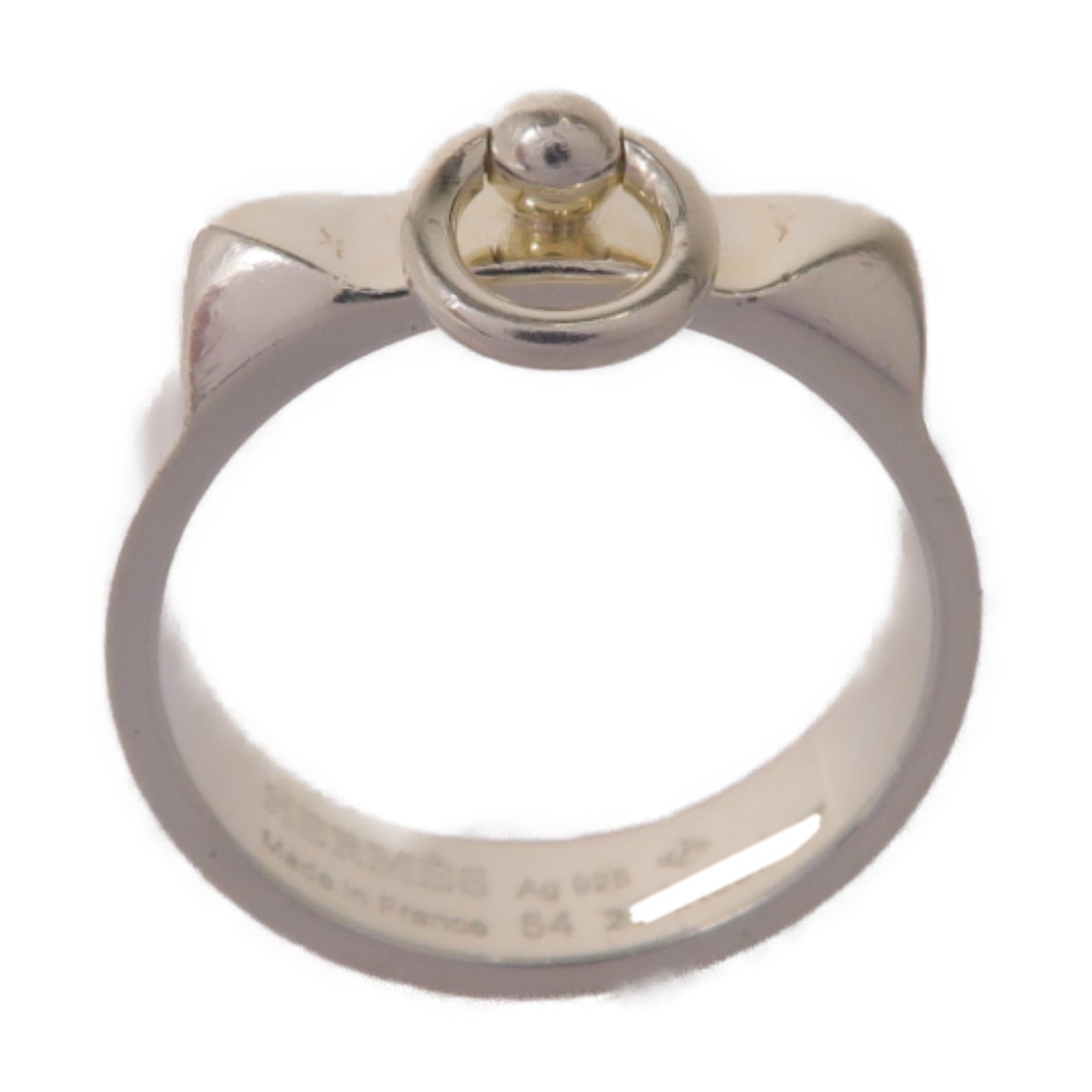 HERMES 925純銀De Chien Ring戒指Hermes#54 US#6.75