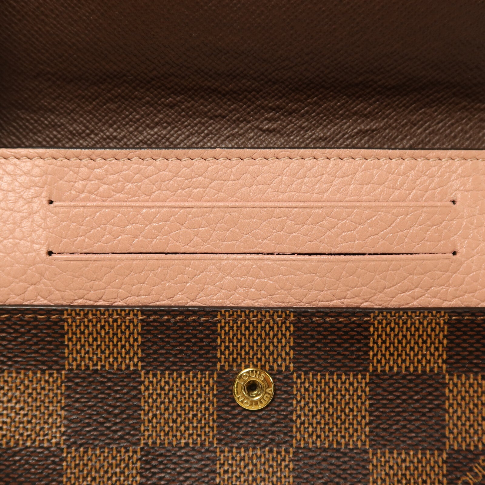 LOUIS VUITTON Damier Portefeuille Normandy Wallet金扣錢包