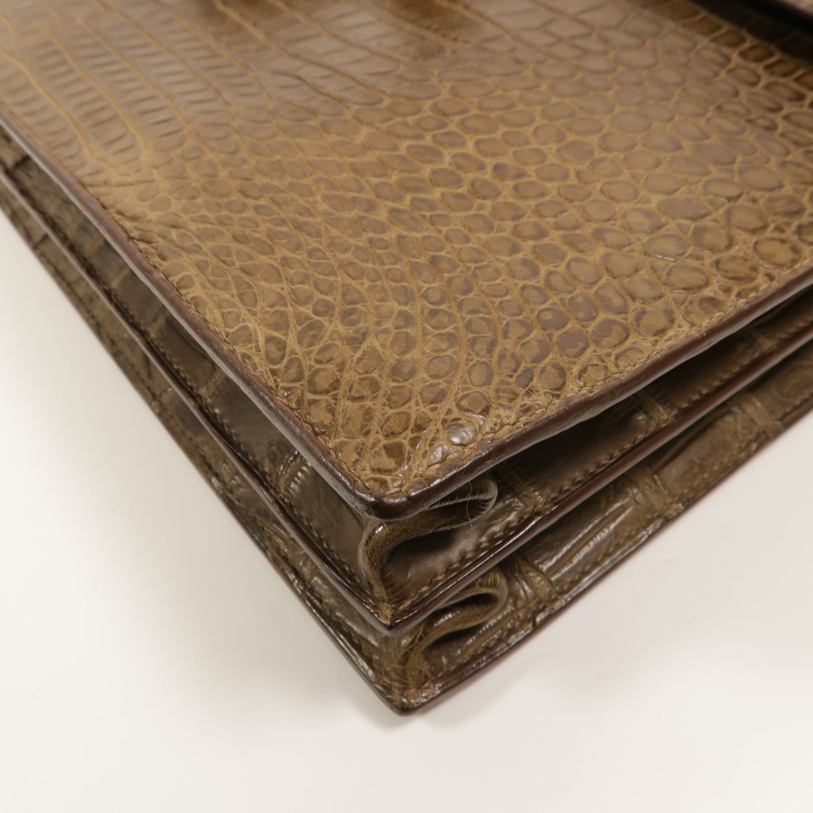 HERMES Porosus皮革Sac A Depeches 37公事包