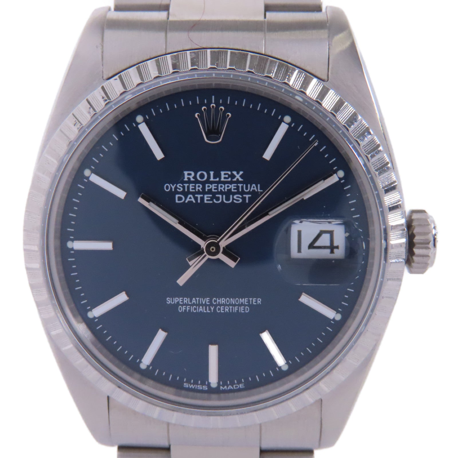ROLEX Datejust 36不鏽鋼手錶自動機芯深藍色