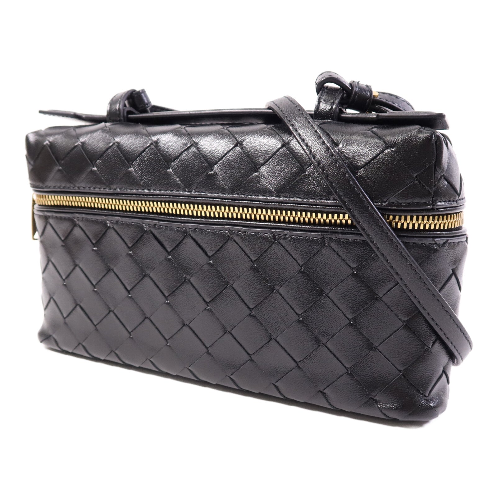 BOTTEGA VENETA 牛皮皮革Bang Bang Vanity Case金扣手挽肩背兩用袋