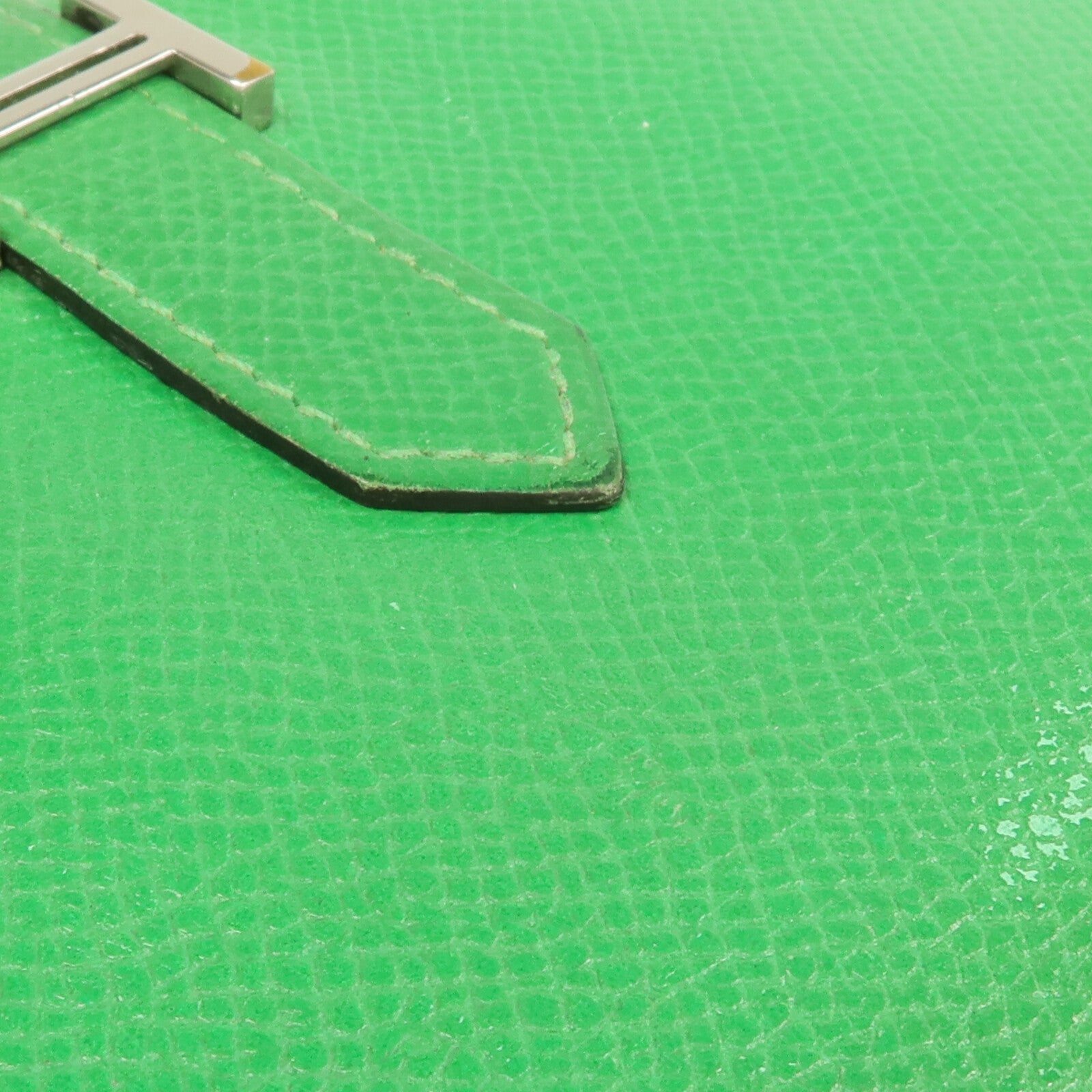 HERMES Epsom皮革Bearn Long Wallet銀扣長錢包Bambou
