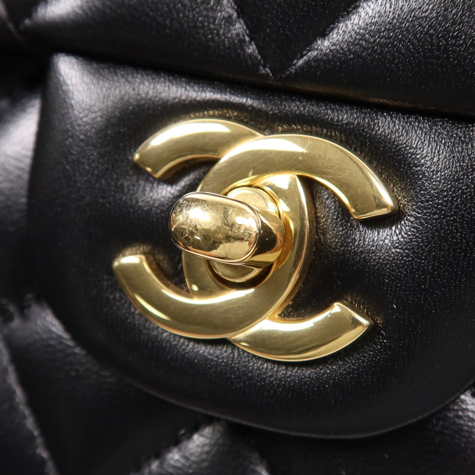 CHANEL 羊皮皮革Classic 25金扣鏈帶肩背袋