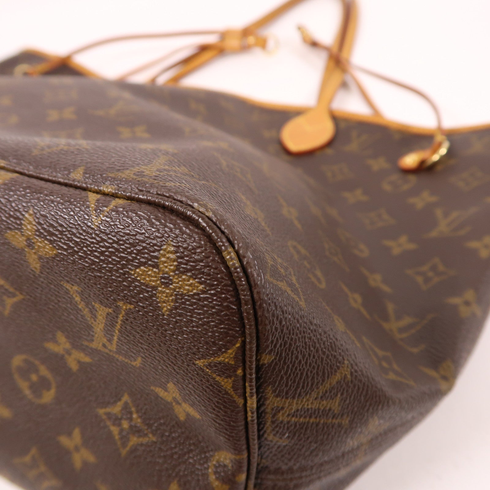 LOUIS VUITTON Monogram Neverfull MM金扣肩背袋