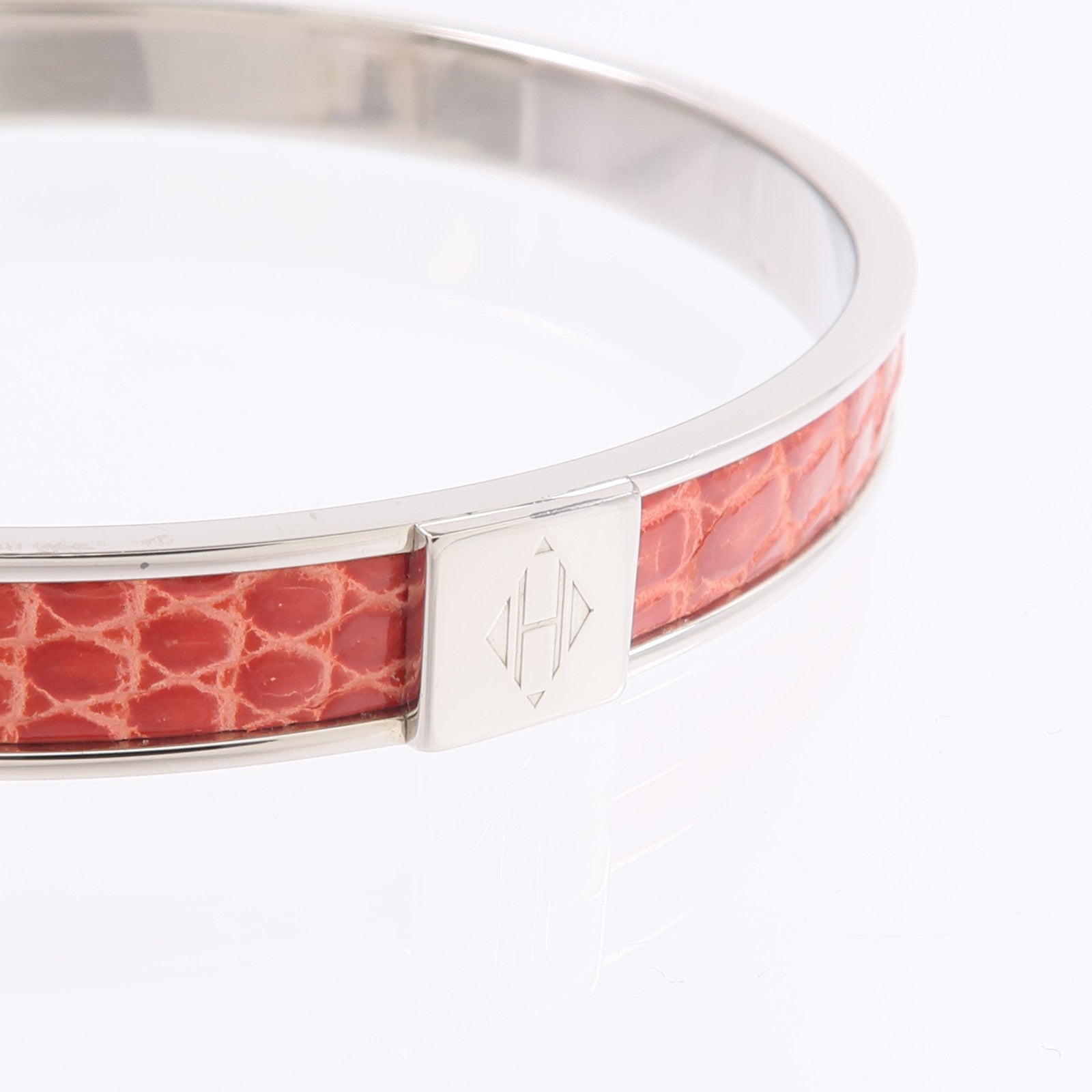 HERMES 蜥蝪皮革/金屬Kawaii 07 Bracelet手鐲