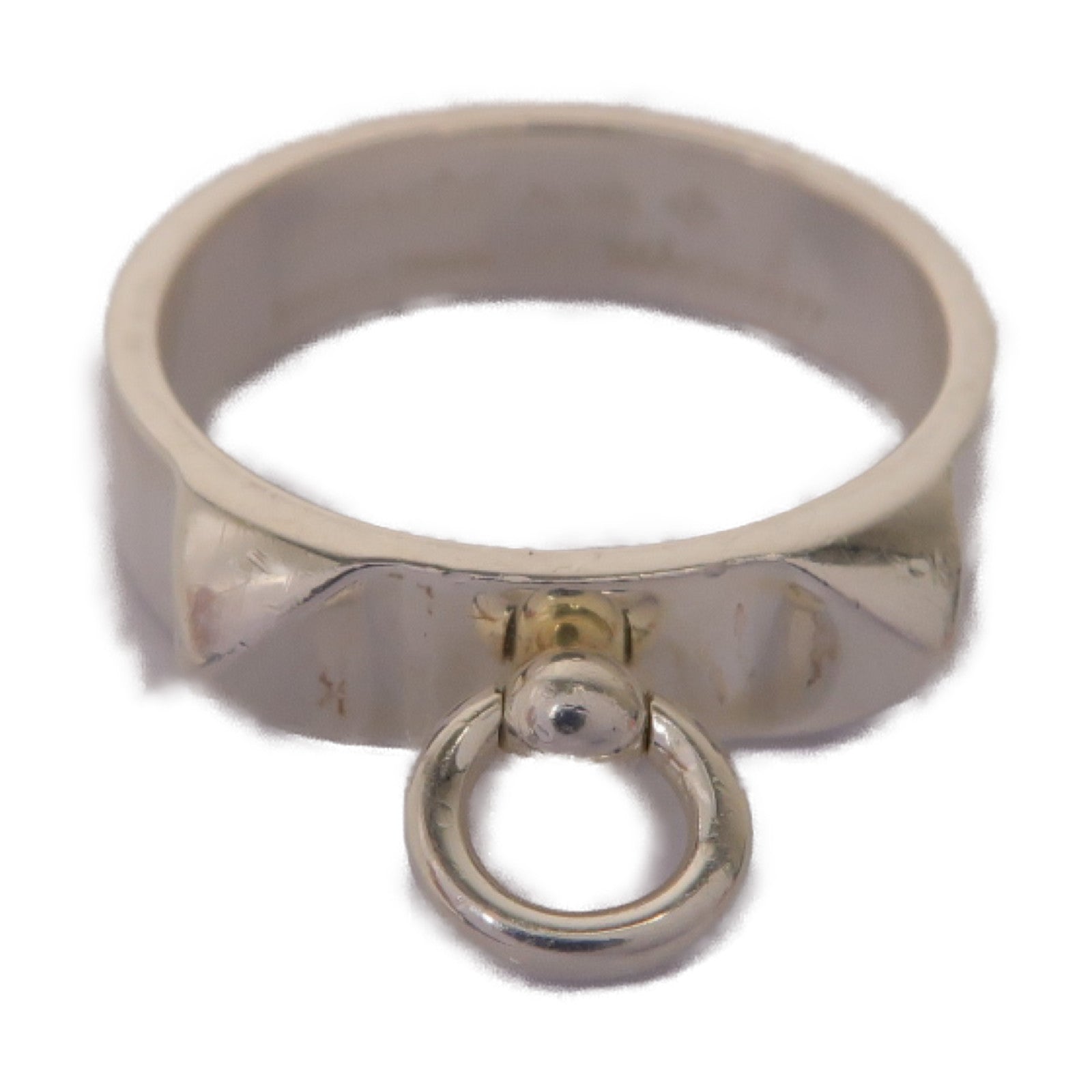 HERMES 925純銀De Chien Ring戒指Hermes#54 US#6.75