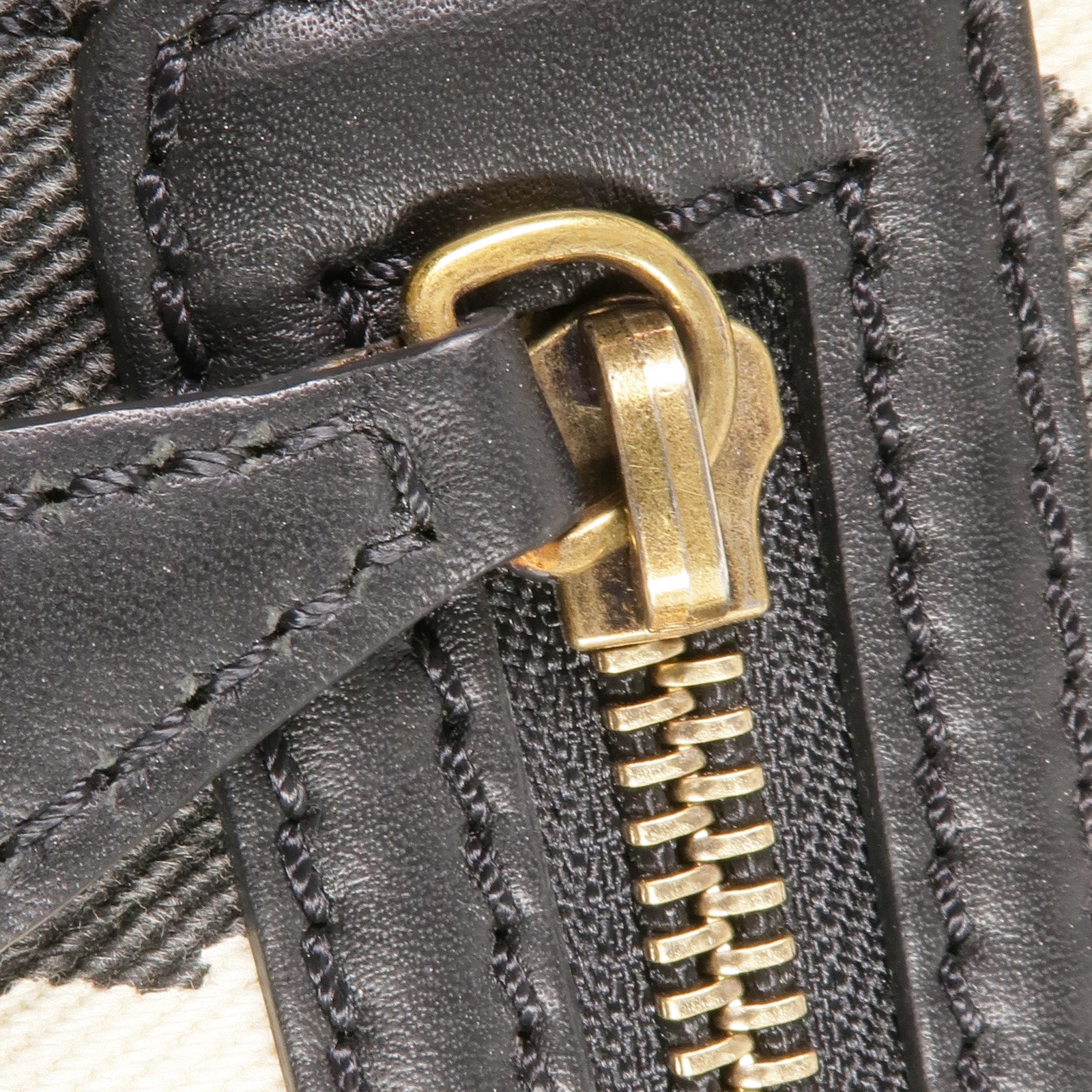 CELINE 牛皮皮革/帆布Mini Luggage金扣手挽袋