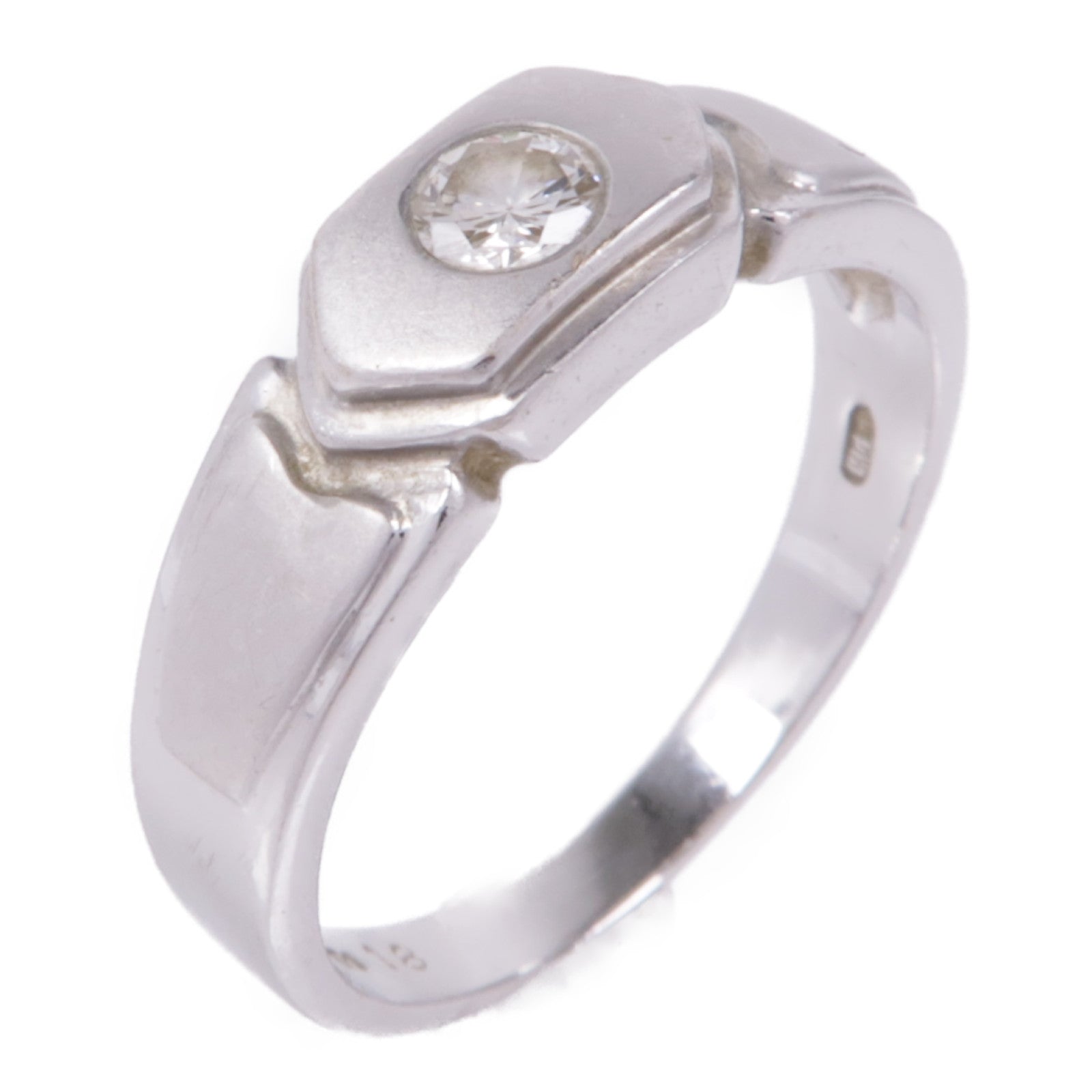 JEWELRY 【激減優惠】18K白金Diamond Ring鑽石戒指US#8.5