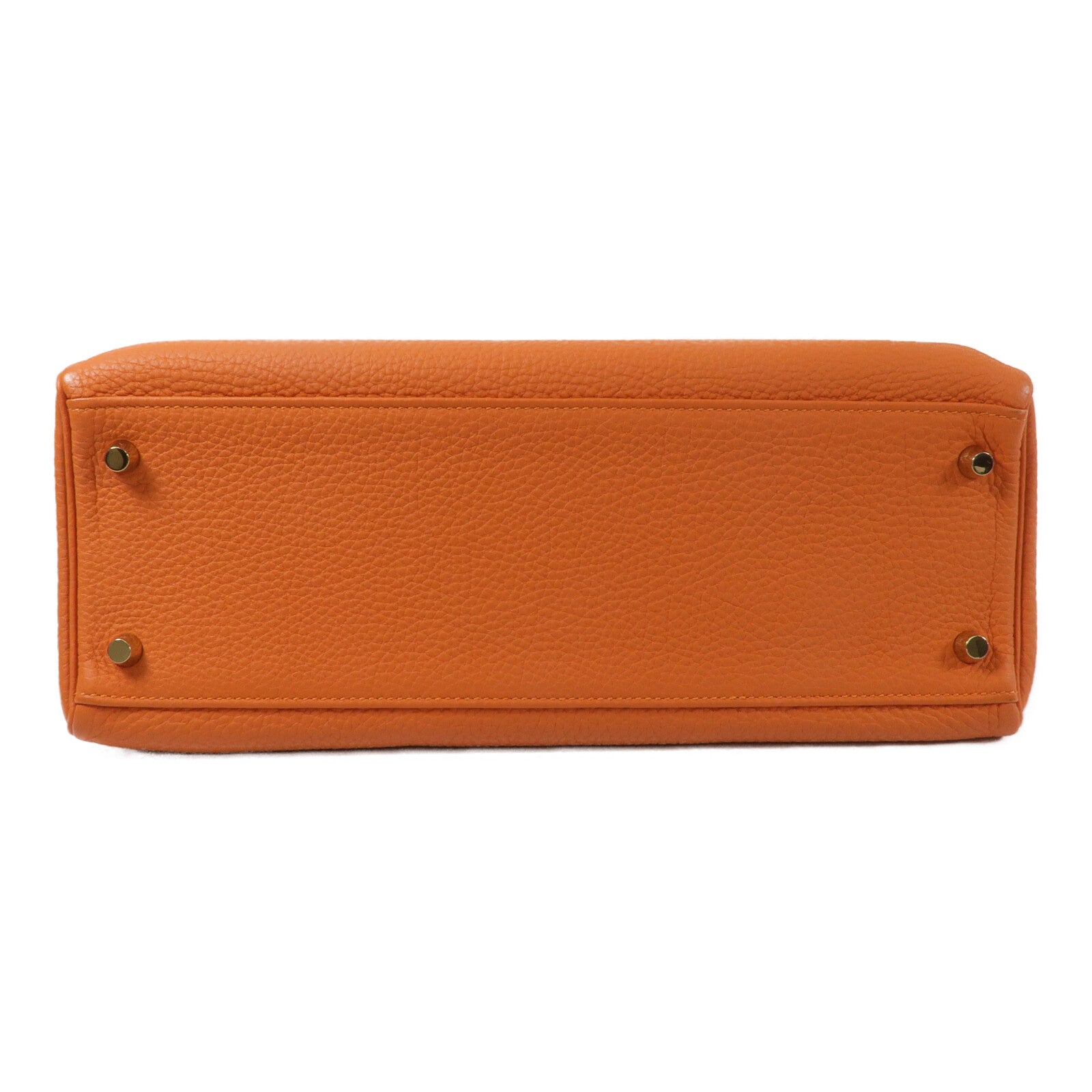 HERMES Togo皮革Kelly 28手挽肩背兩用袋Orange