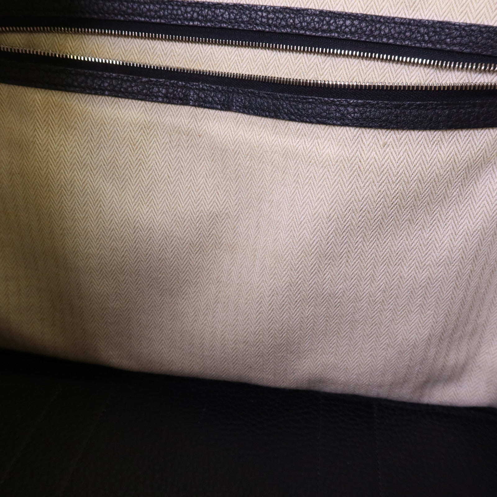 HERMES Negonda皮革Garden Party PM銀扣手挽袋Noir