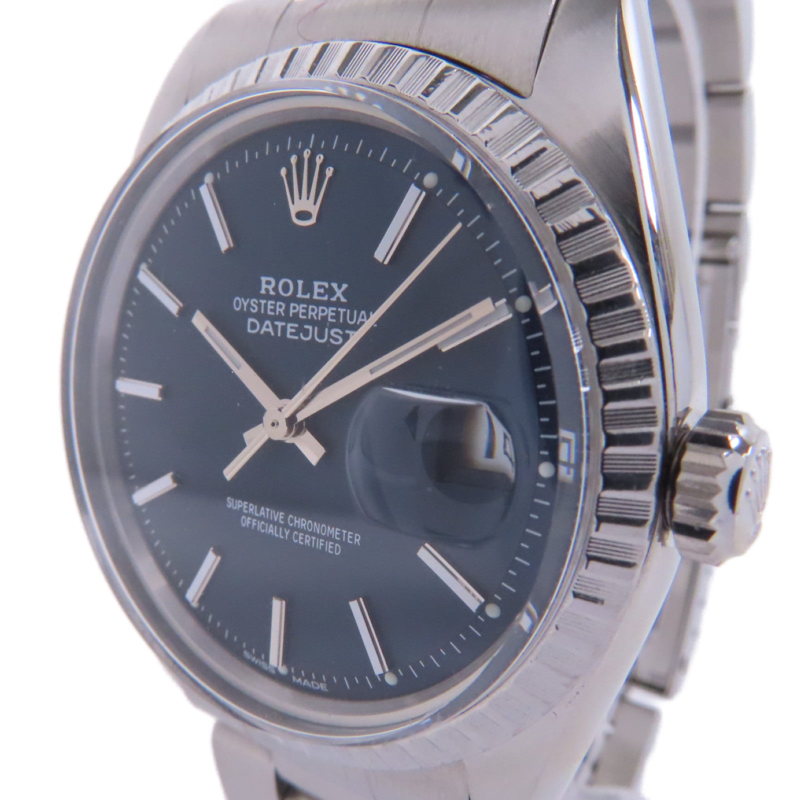 ROLEX Datejust 36不鏽鋼手錶自動機芯深藍色