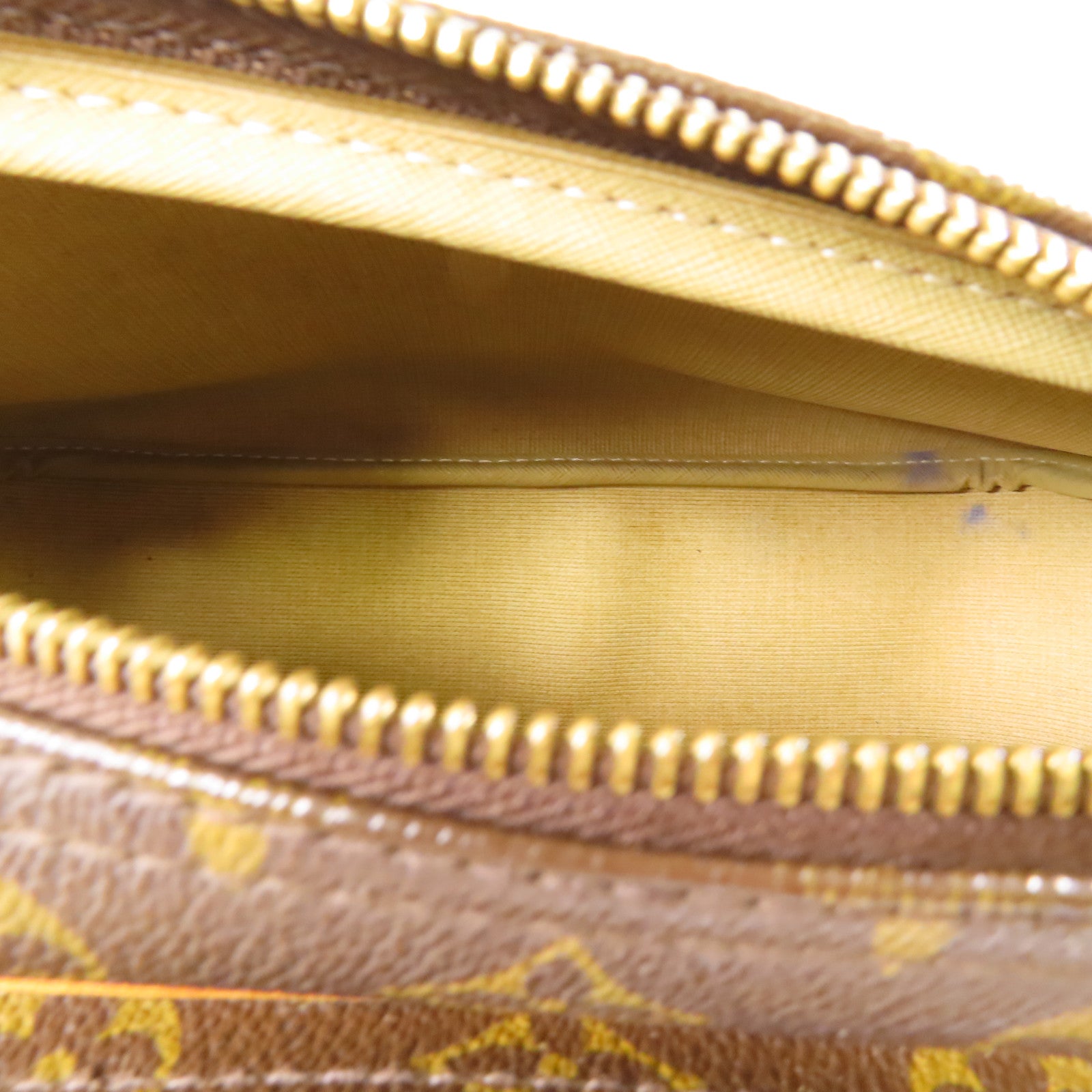 LOUIS VUITTON Monogram Reporter PM金扣肩背袋棕色