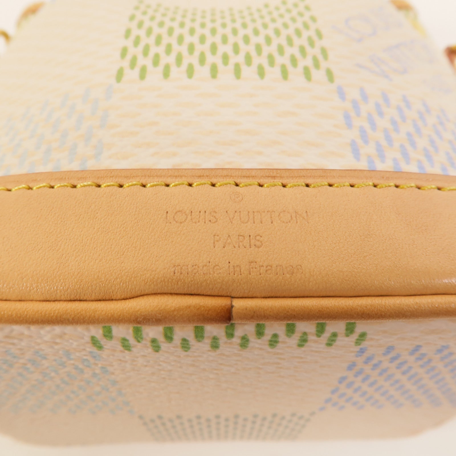 LOUIS VUITTON Damier Giant Canvas Nano Noe手挽肩背兩用袋