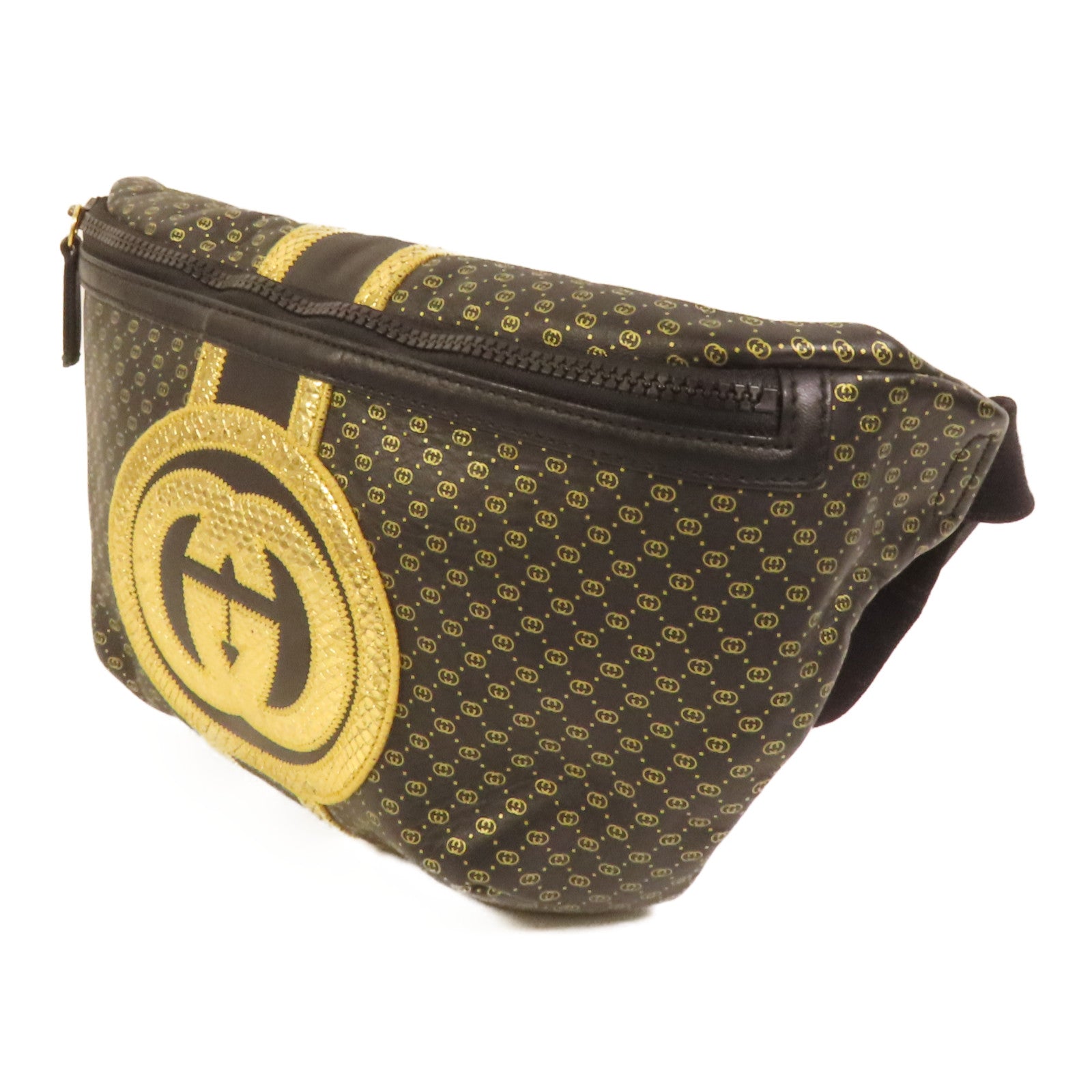 GUCCI 【激減優惠】皮革DAPPER DAN Waist Bag腰包