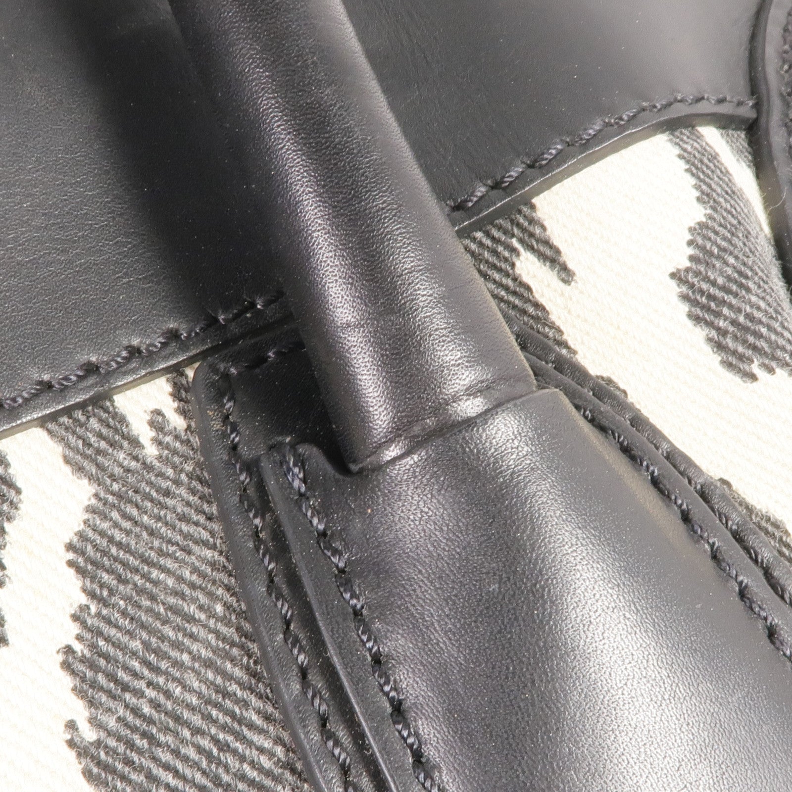 CELINE 牛皮皮革/帆布Mini Luggage金扣手挽袋