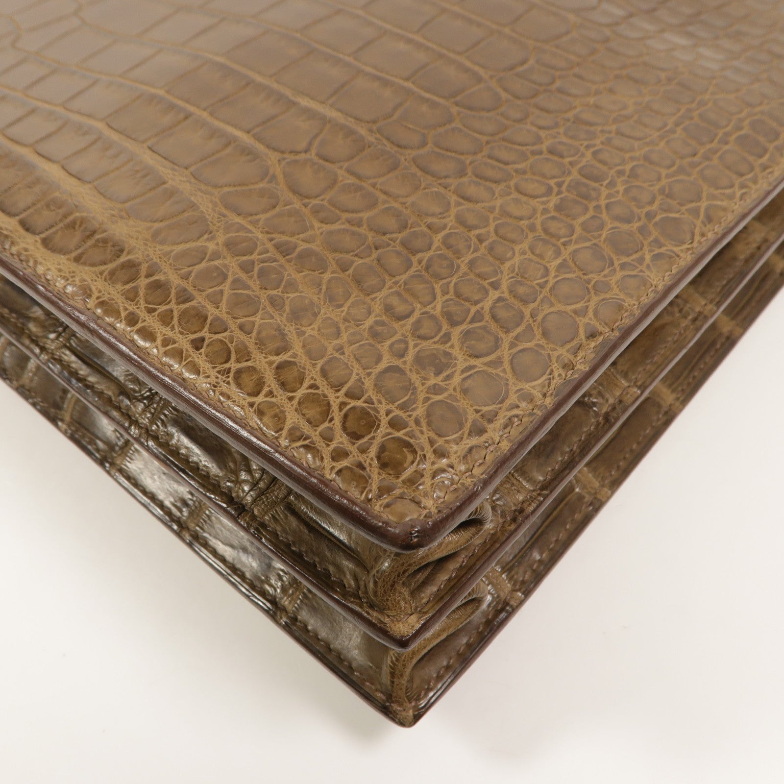 HERMES Porosus皮革Sac A Depeches 37公事包