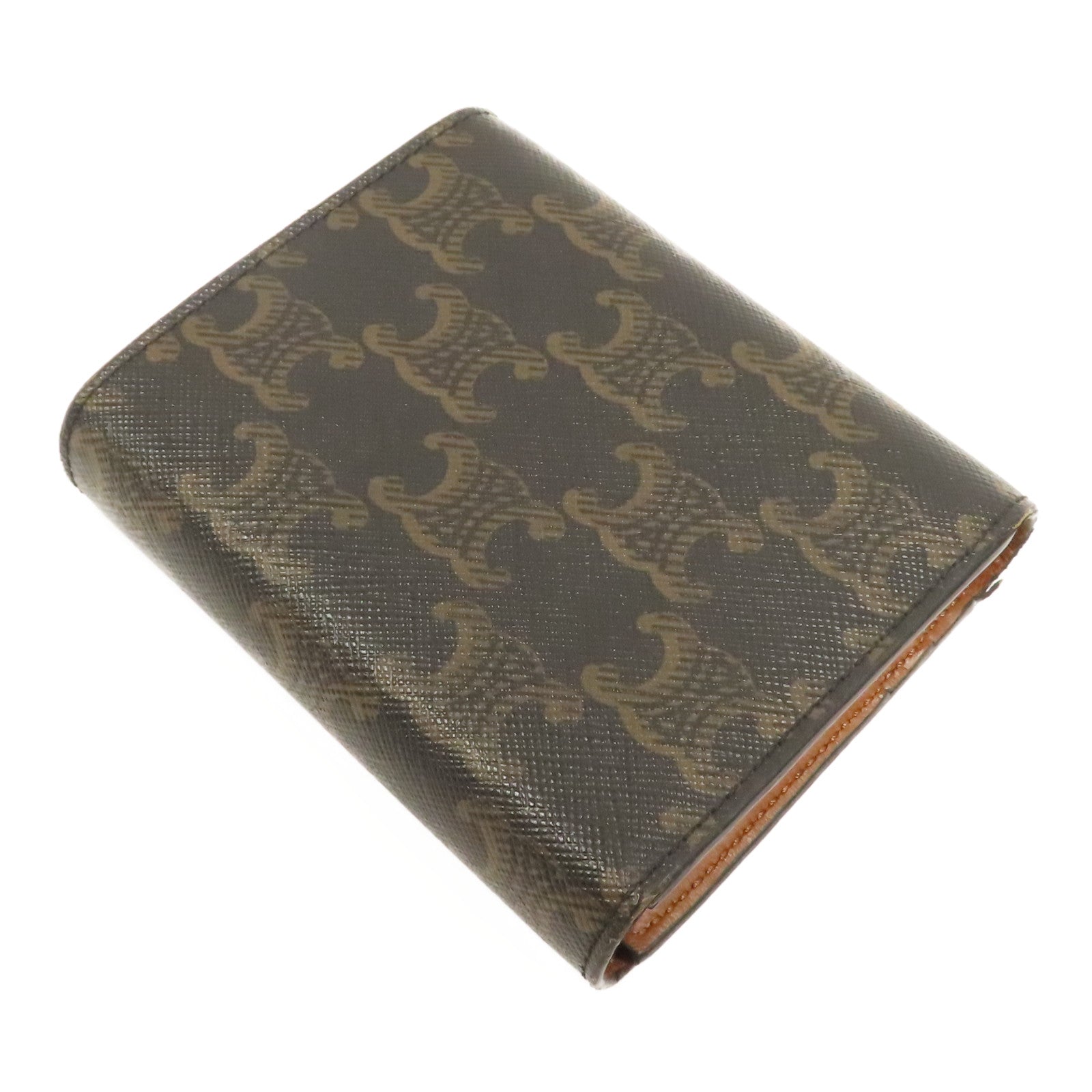 CELINE 塗層帆布Wallet金扣錢包啡色