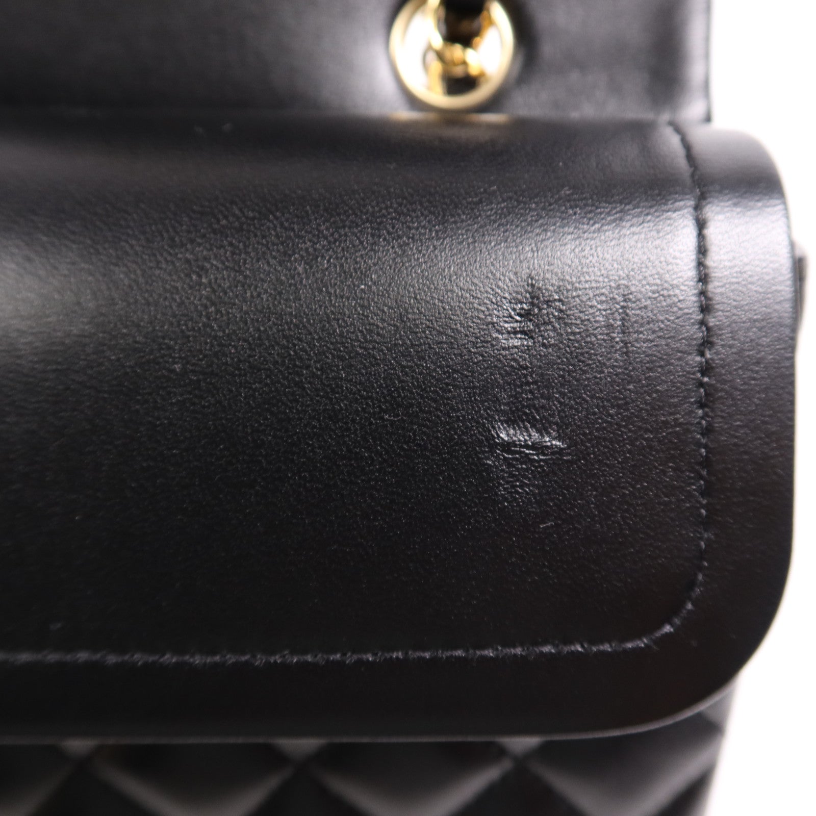 CHANEL 羊皮皮革Classic 25金扣鏈帶肩背袋