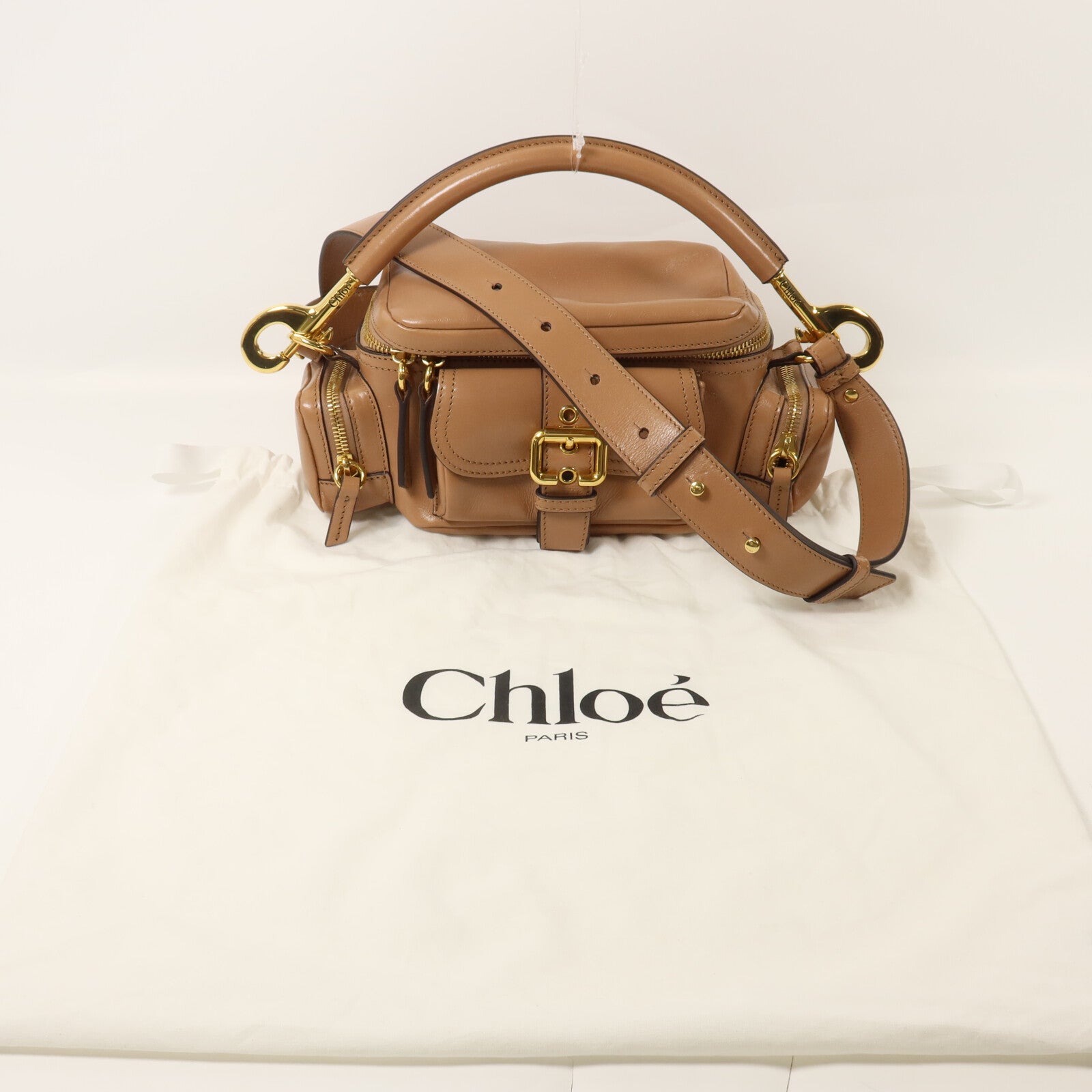 Chloe 牛皮皮革Camera Bag手挽肩背兩用袋