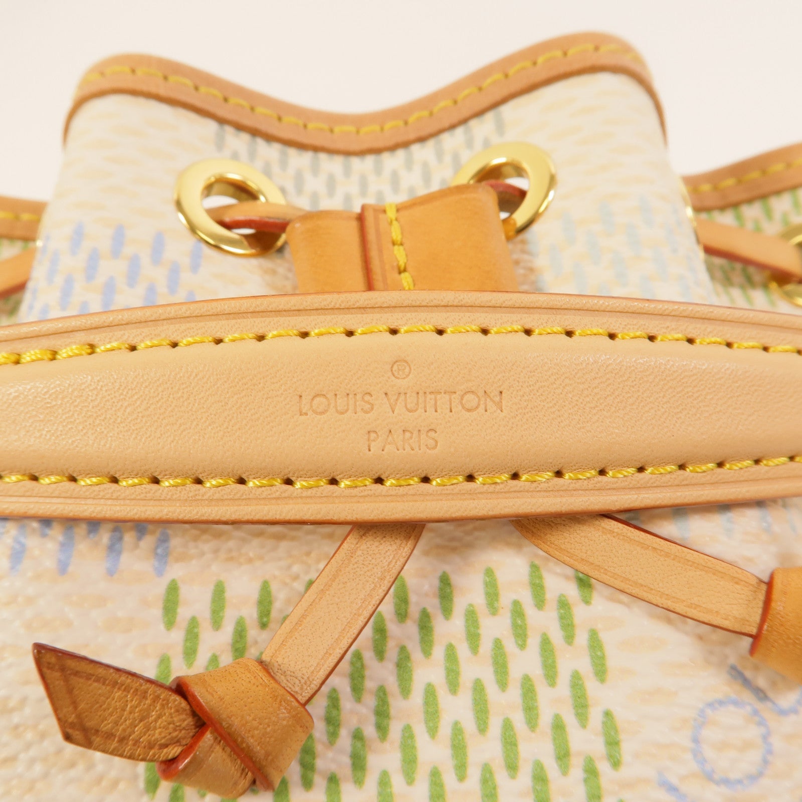 LOUIS VUITTON Damier Giant Canvas Nano Noe手挽肩背兩用袋