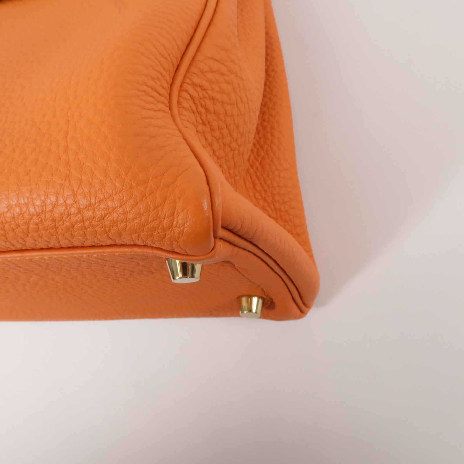 HERMES Togo皮革Kelly 28手挽肩背兩用袋Orange