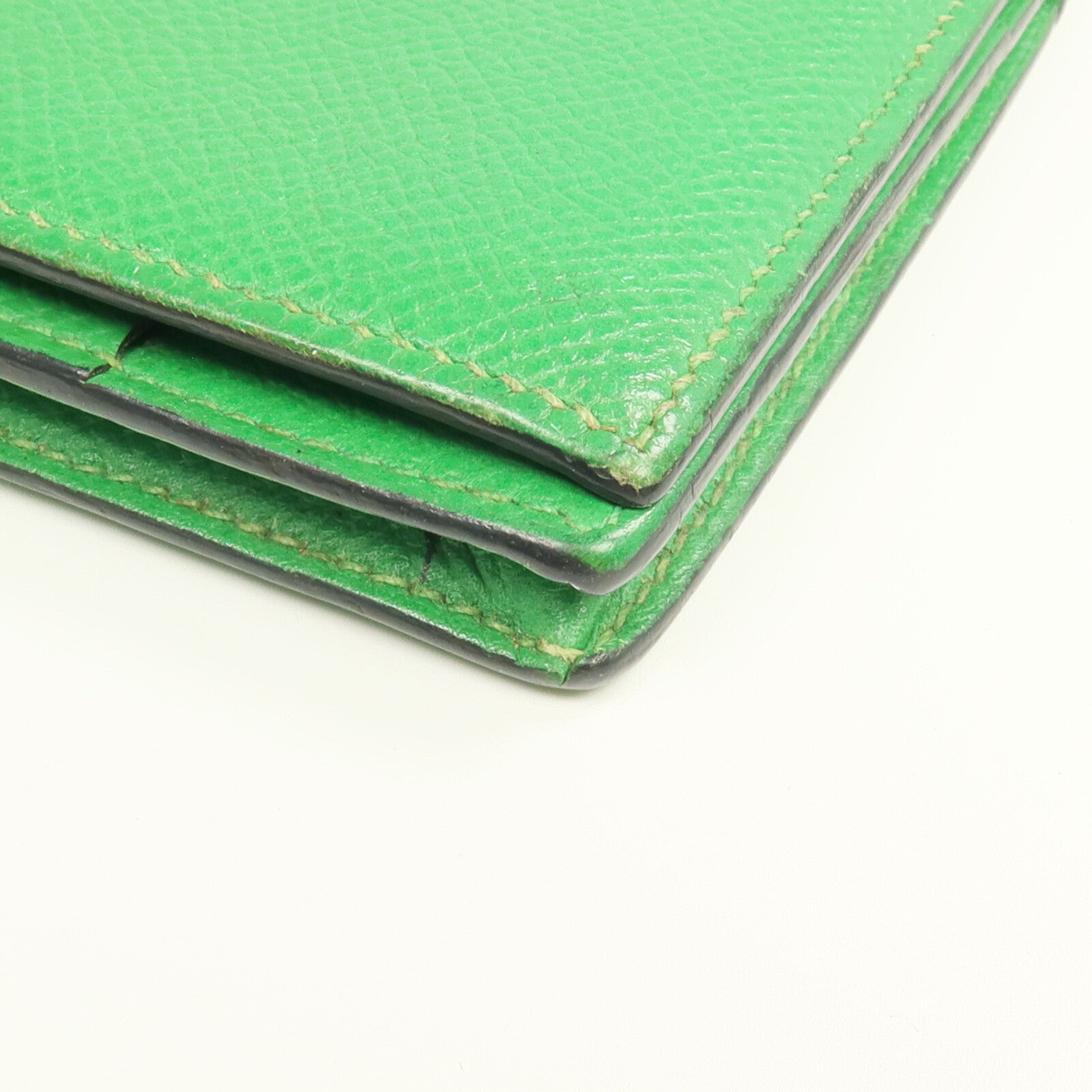 HERMES Epsom皮革Bearn Long Wallet銀扣長錢包Bambou