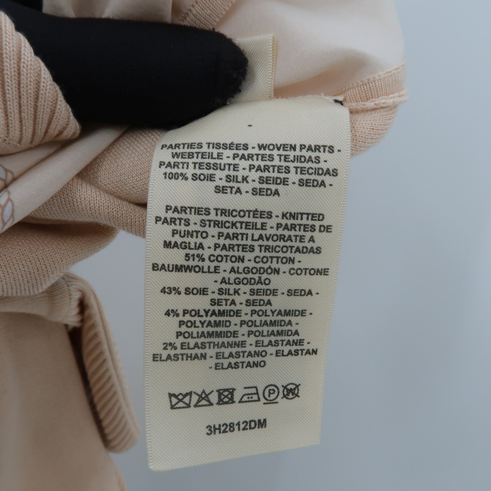 HERMES Silk/Cotton Passementerie Top上衣