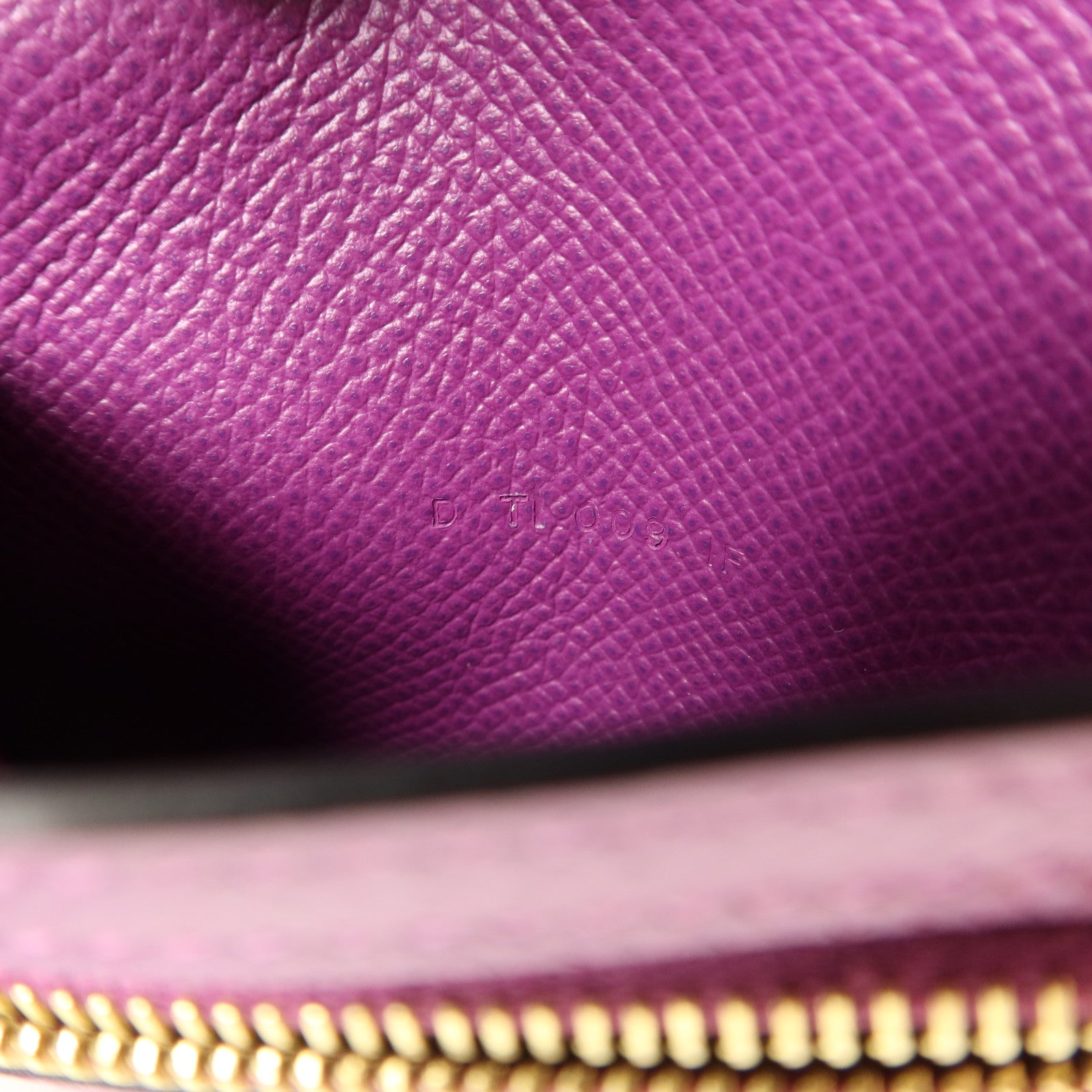 HERMES Epsom皮革Bearn Compact Wallet錢包Anemone/Raisin